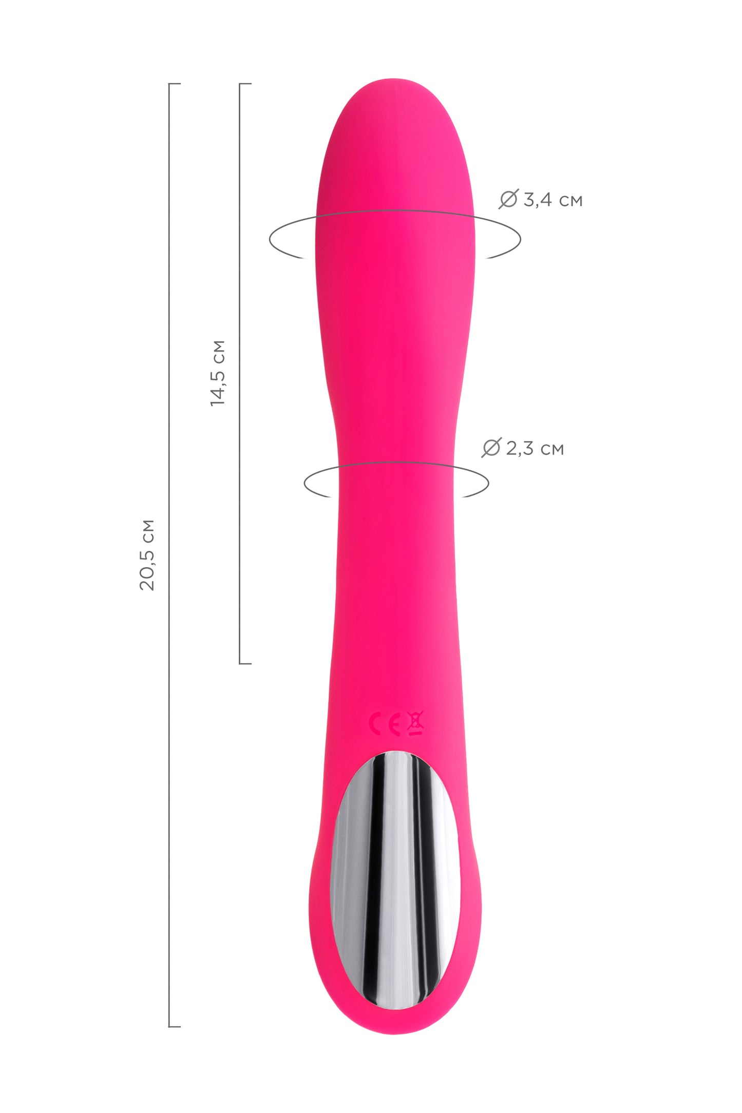 JOS Twig Vibratör, 5 titreşim modu, silikon, pembe, 20,5 cm, Ø 3,4 cm