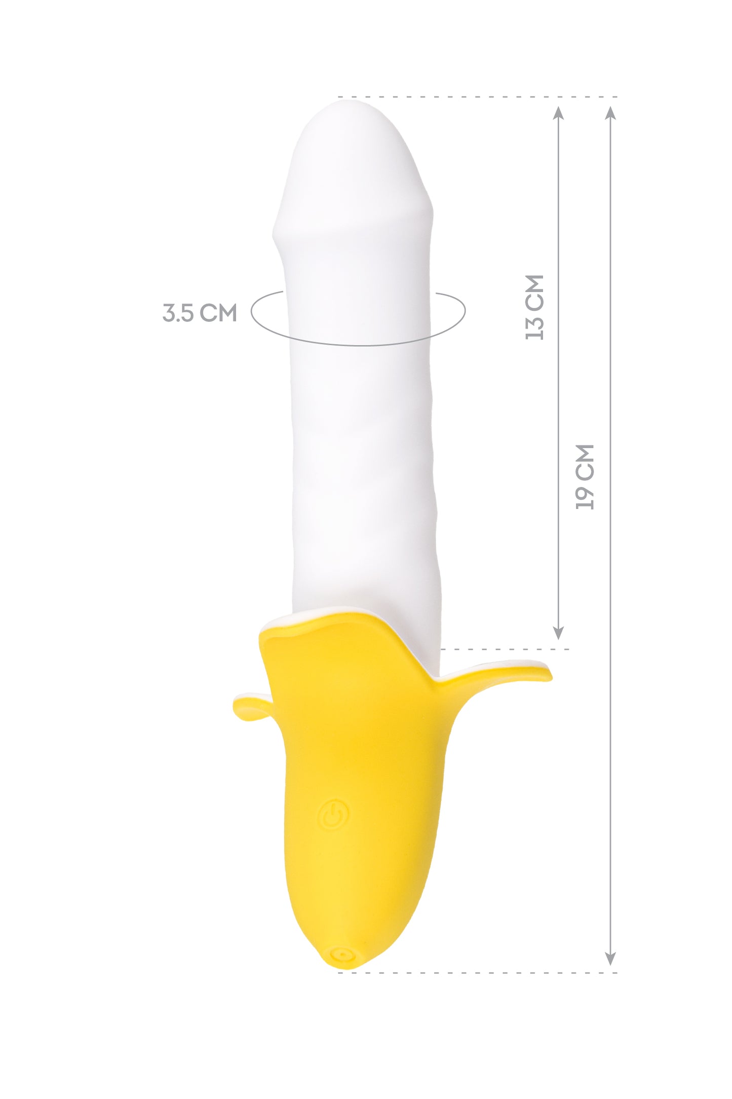 JOS B-NANA Vibratör, silikon, beyaz, 19 cm