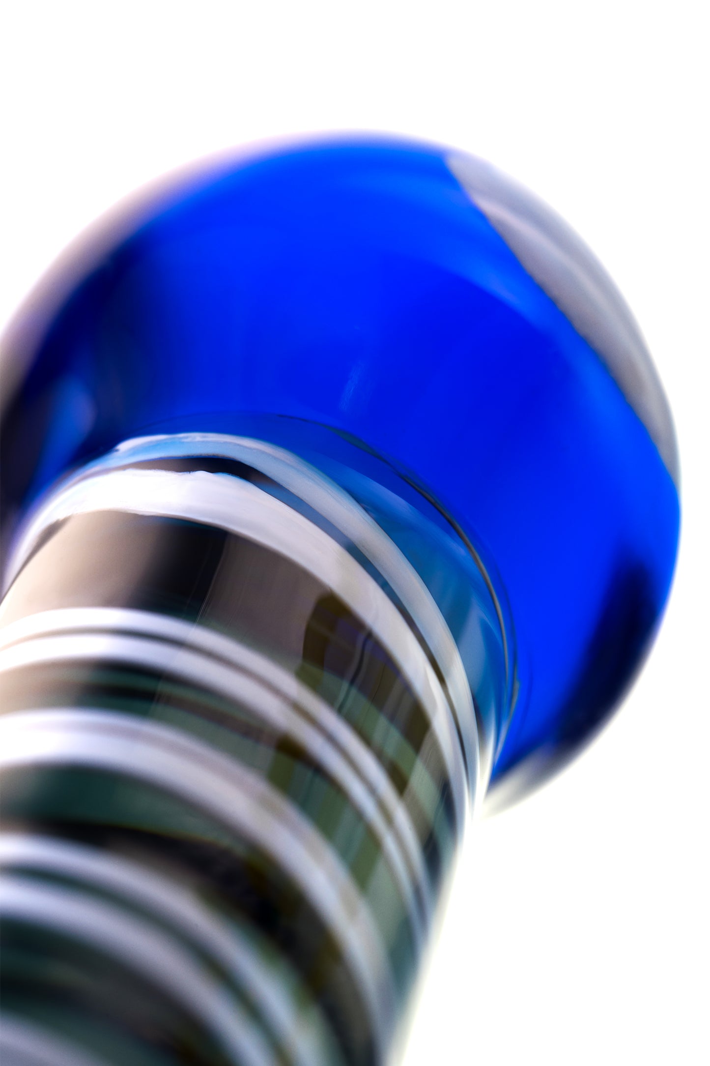 Sexus Glass Çift Taraflı Cam Dildo, mavi, 21 cm