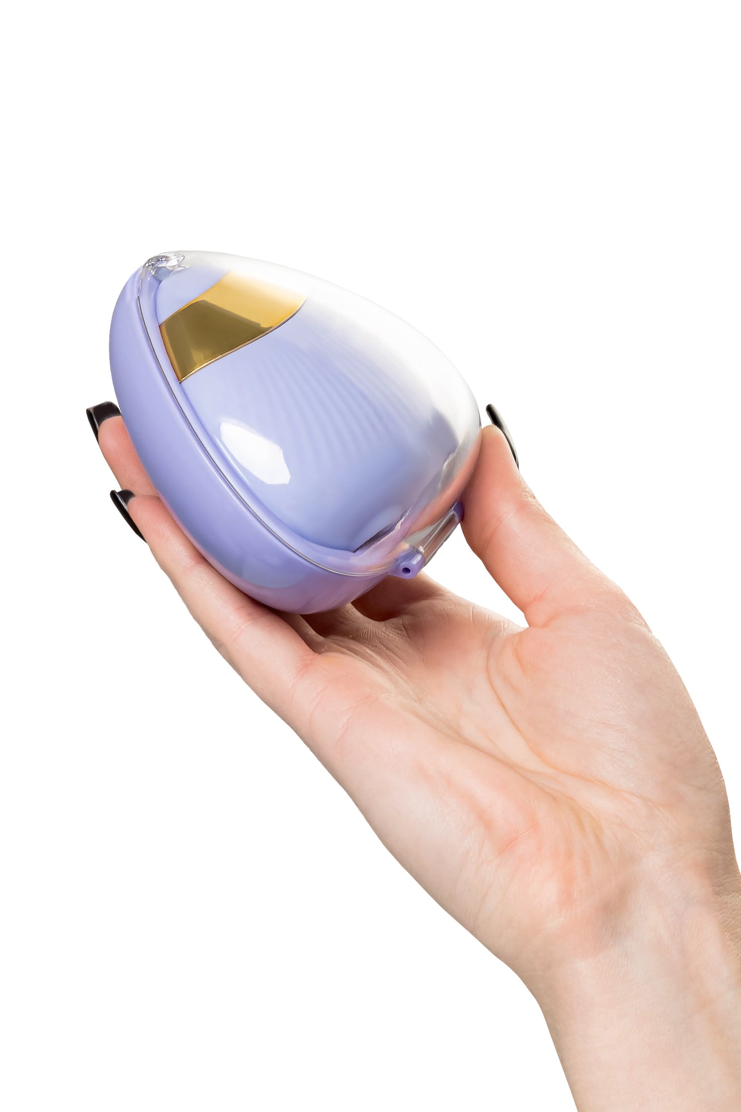 Çok fonksiyonlu vibratör L'Eroina Crasatell, silikon, lila, 9,5 cm