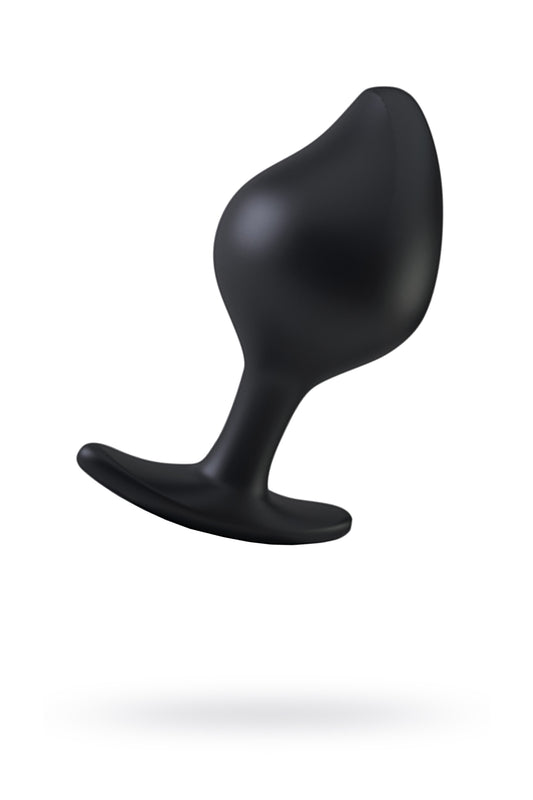 Mystim Rocking Force S Anal Plug, elektrik stimülasyonu, silikon, siyah, Ø 3,7 cm