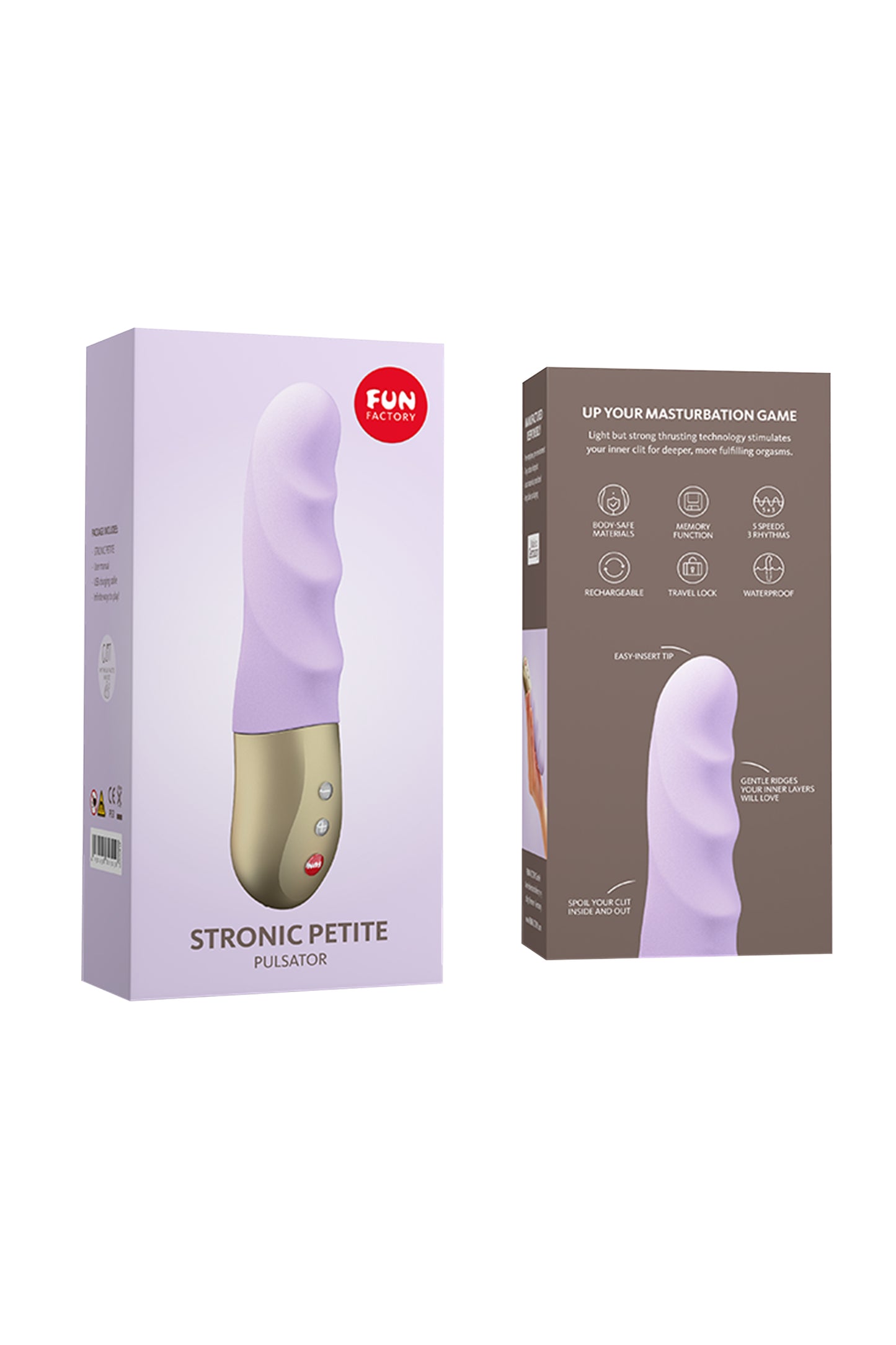 Fun Factory STRONİC PETİTE Vibratör -Mini , silikon, mor, 17 cm