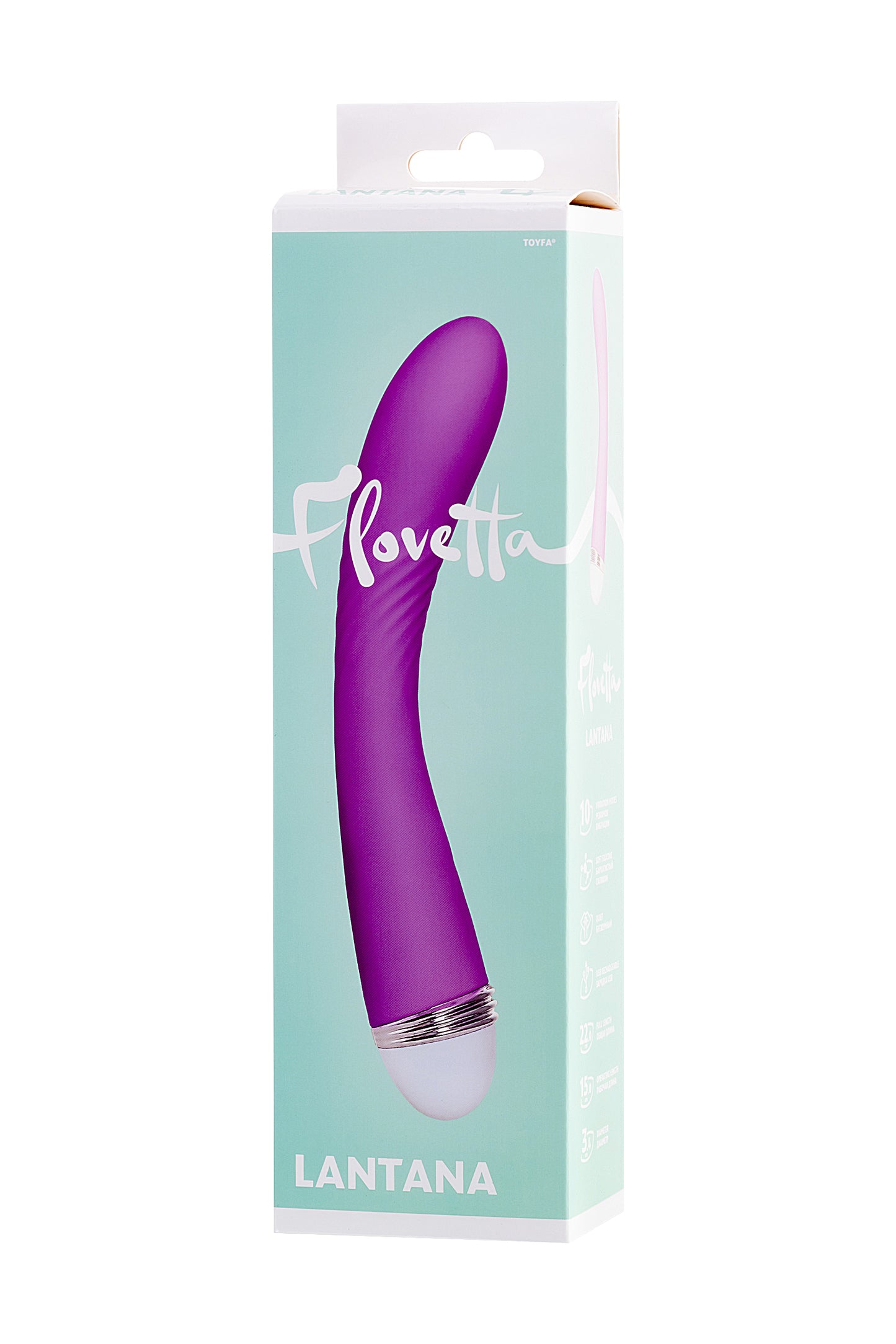 Flovetta by Toyfa Vibratörü, Lantana, Silikon, mor, 22 cm
