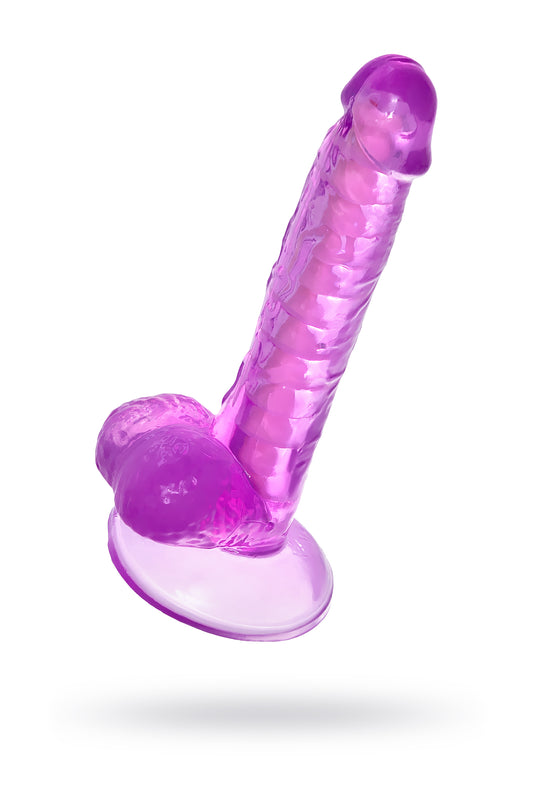 A-Toys by TOYFA Jel Dildo Celiam, TPE, mor, 20,5 cm