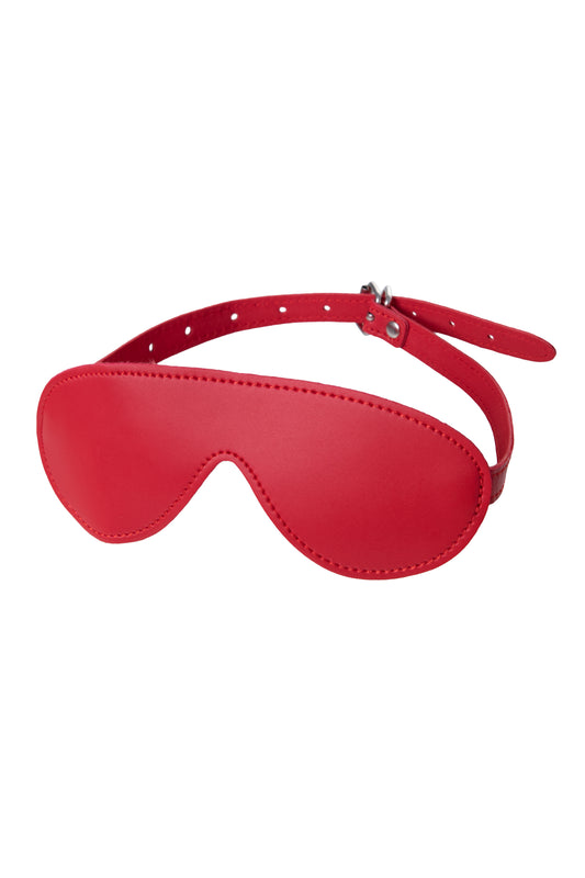 Anonymo BDSM Maske, PU deri, kırmızı, 65 cm