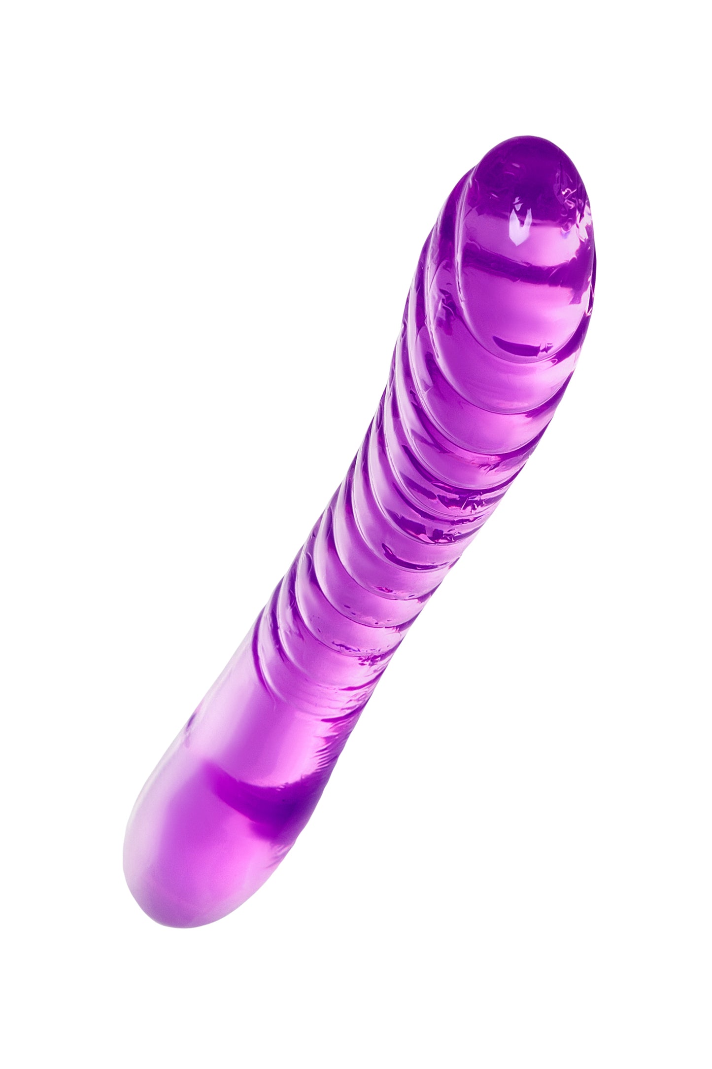 A-Toys by TOYFA Çift Taraflı Jel Dildo Frica, TPE, mor, 23 cm