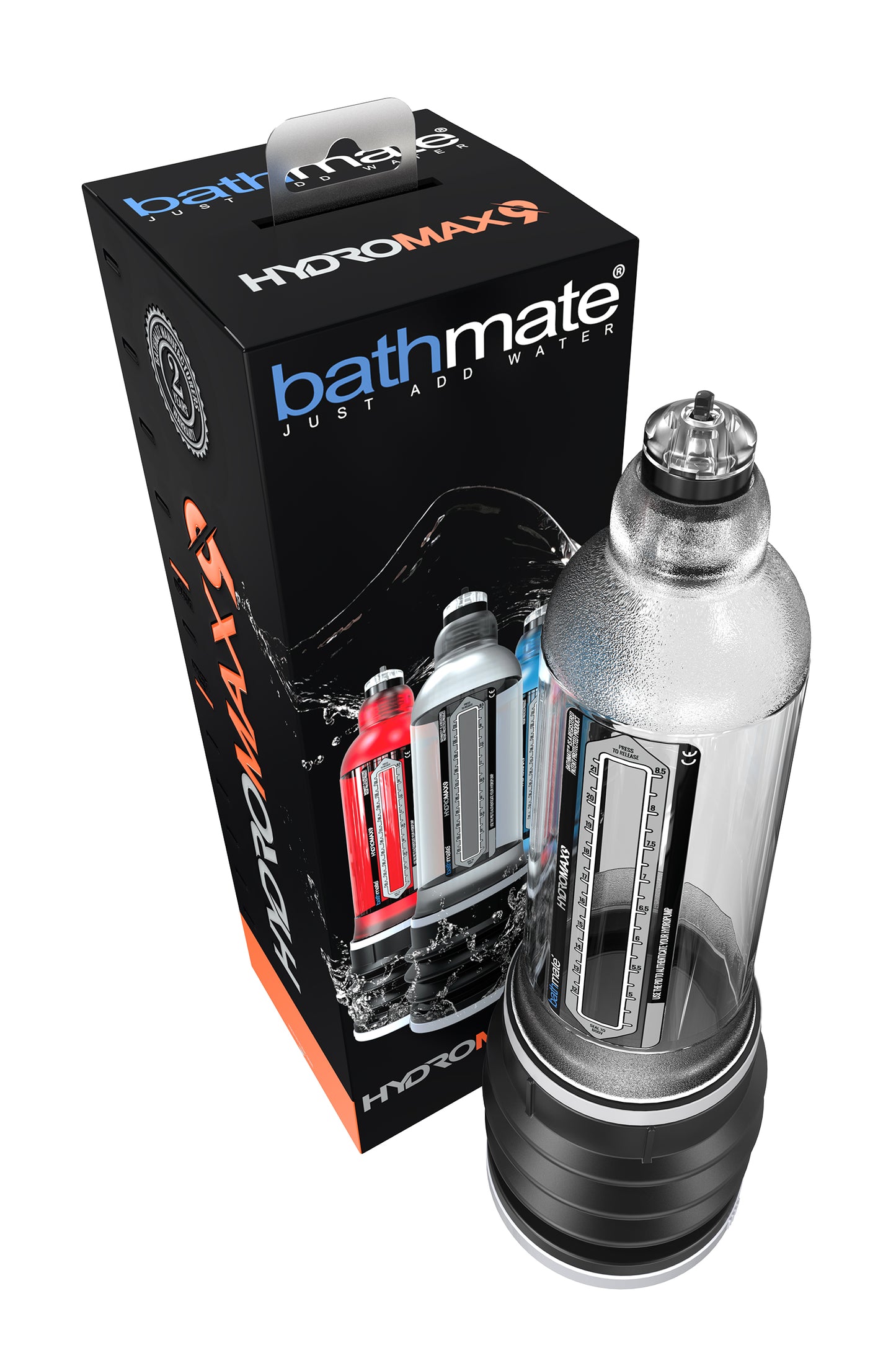 Bathmate HYDROMAX9 hidrolik pompa, ABS plastik, transparan, 32,5 cm (Hydromax X40 analog)