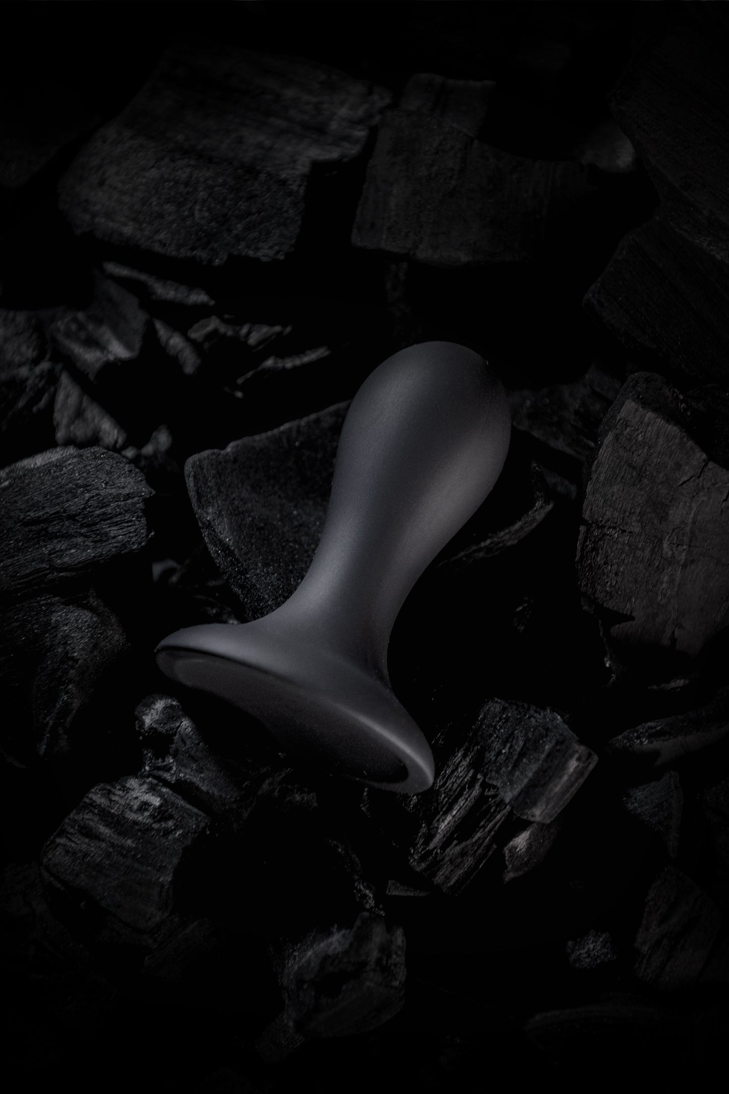 Erotist Hidro Anal Plug, S, silikon, siyah, 8,5 cm