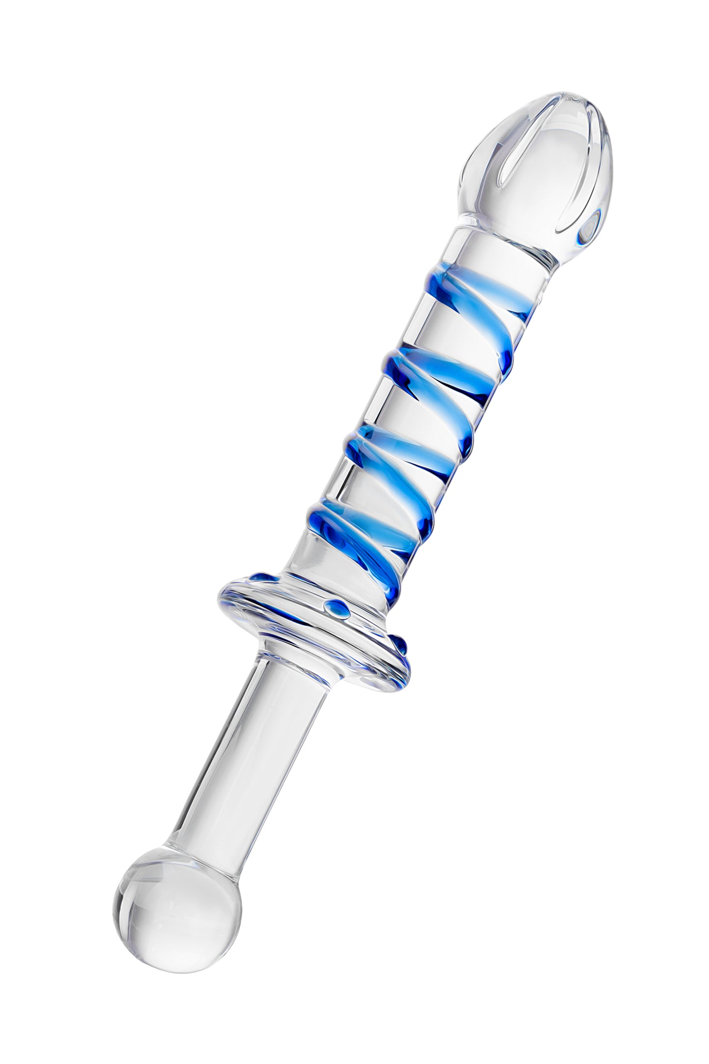 Çift taraflı yapay penis Sexus Glass, cam, transparan, 22,5 cm