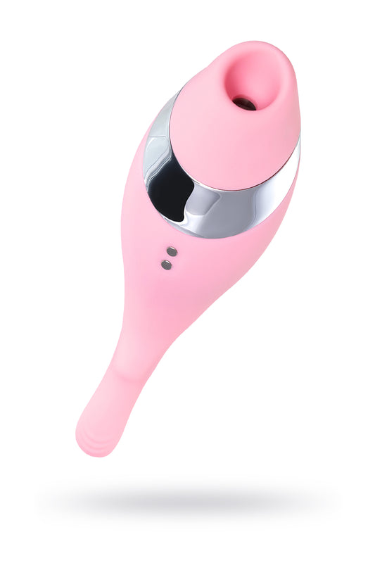 Flovetta by Toyfa DAHLİA Çok Fonksiyonlu Vakum Vibratör, Silikon, Pembe, 14 cm