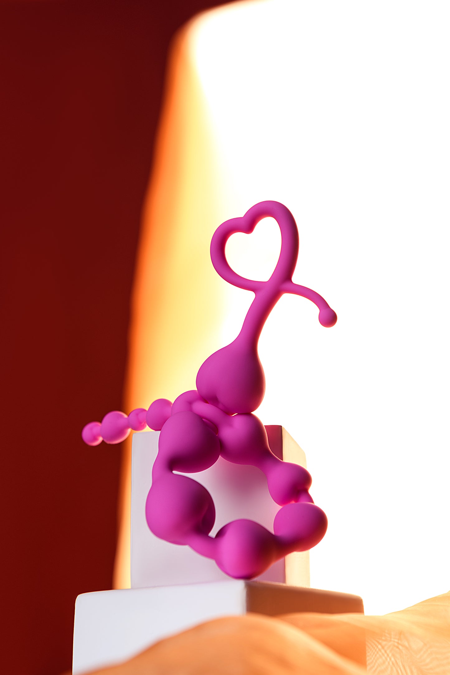 ToDo by Toyfa Long Sweety anal Zinciri, silikon, pembe, 34 cm, Ø 2,7 cm