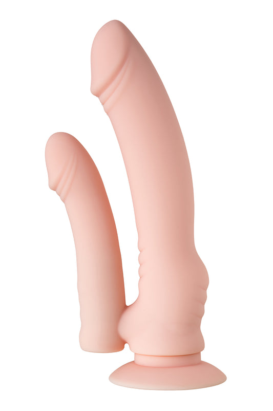 Gerçekçi TOYFA A-Toys Twint yapay penis, silikon, çıplak, 19,5 cm