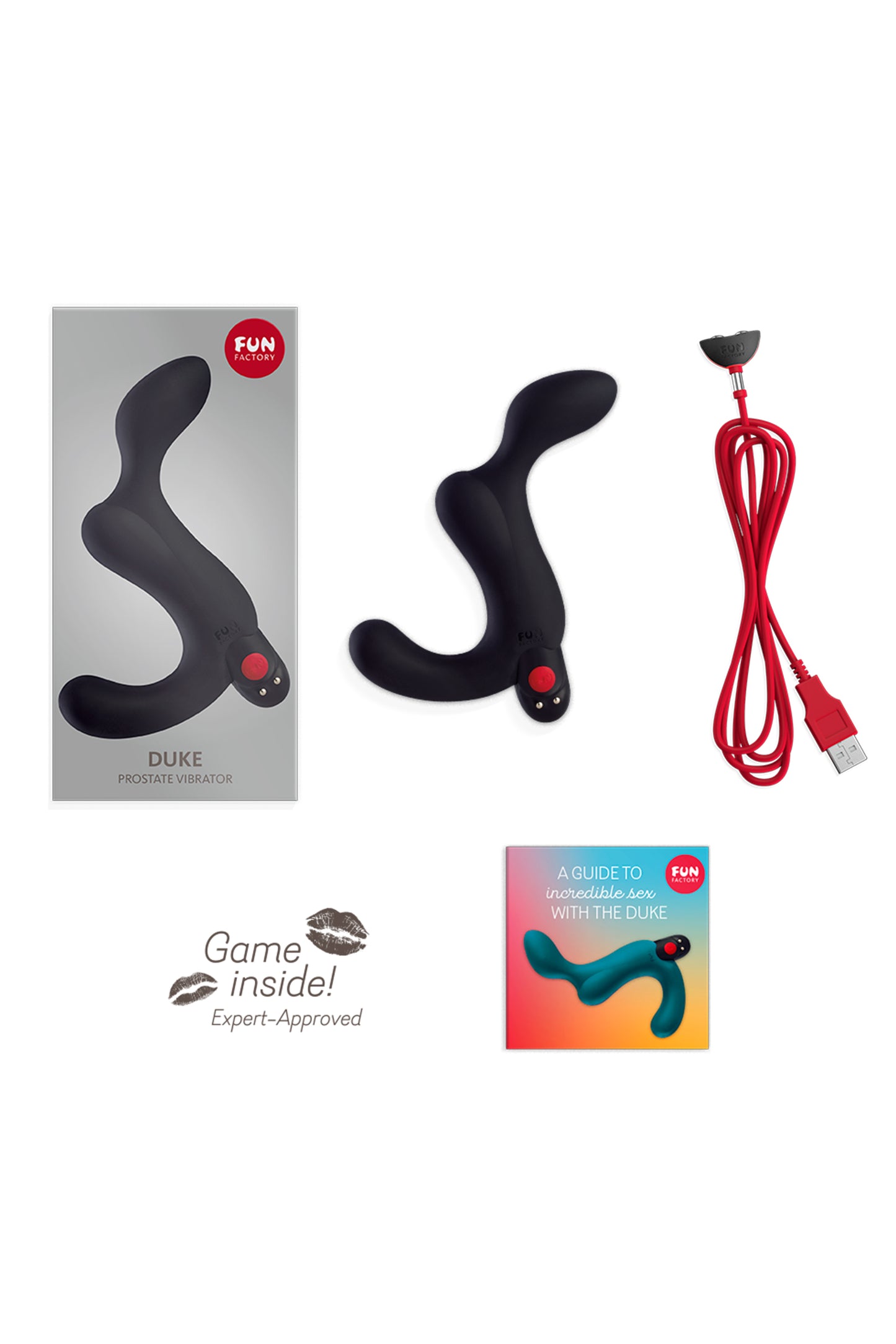 Fun Factory Duke Anal Plug, silikon, siyah, 12 cm