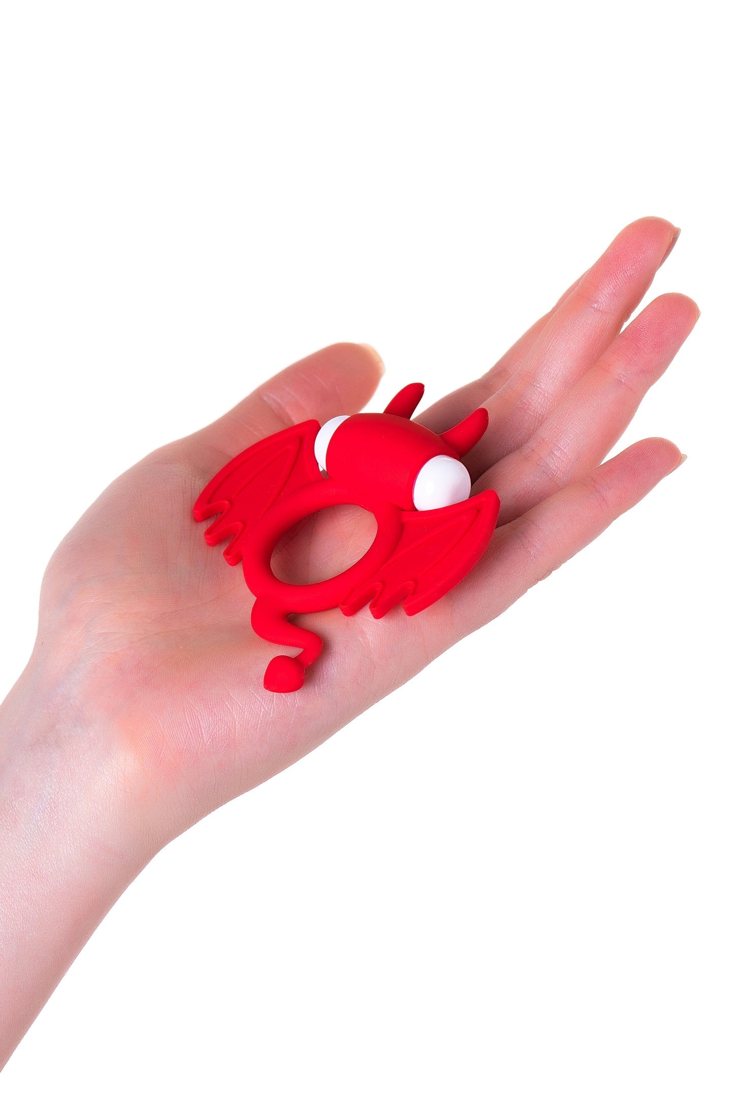 JOS SWEET DEVİL Penis Halkası, silikon, kırmızı, 8,5 cm