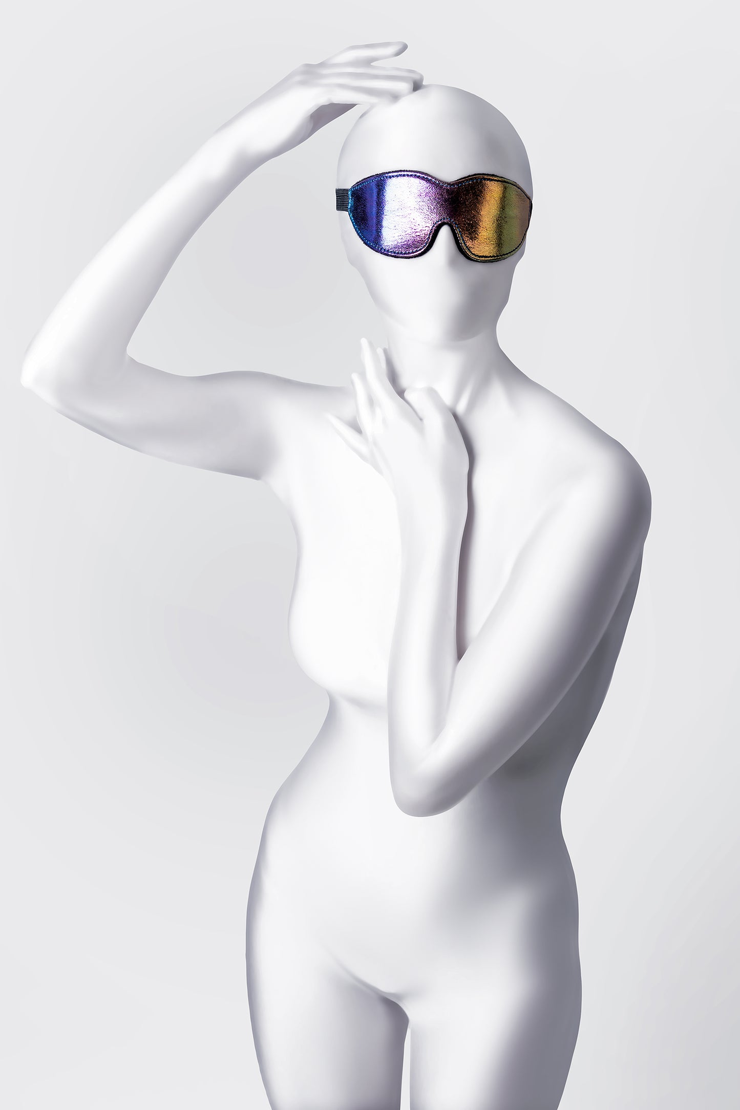 Anonymo BDSM Maske #0201, PVC, baskılı, 27,5 cm
