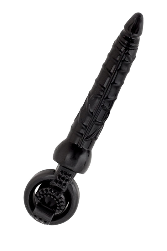 Black & Red by TOYFA Titreşimli penis Eki, PVC, Siyah, 24 cm