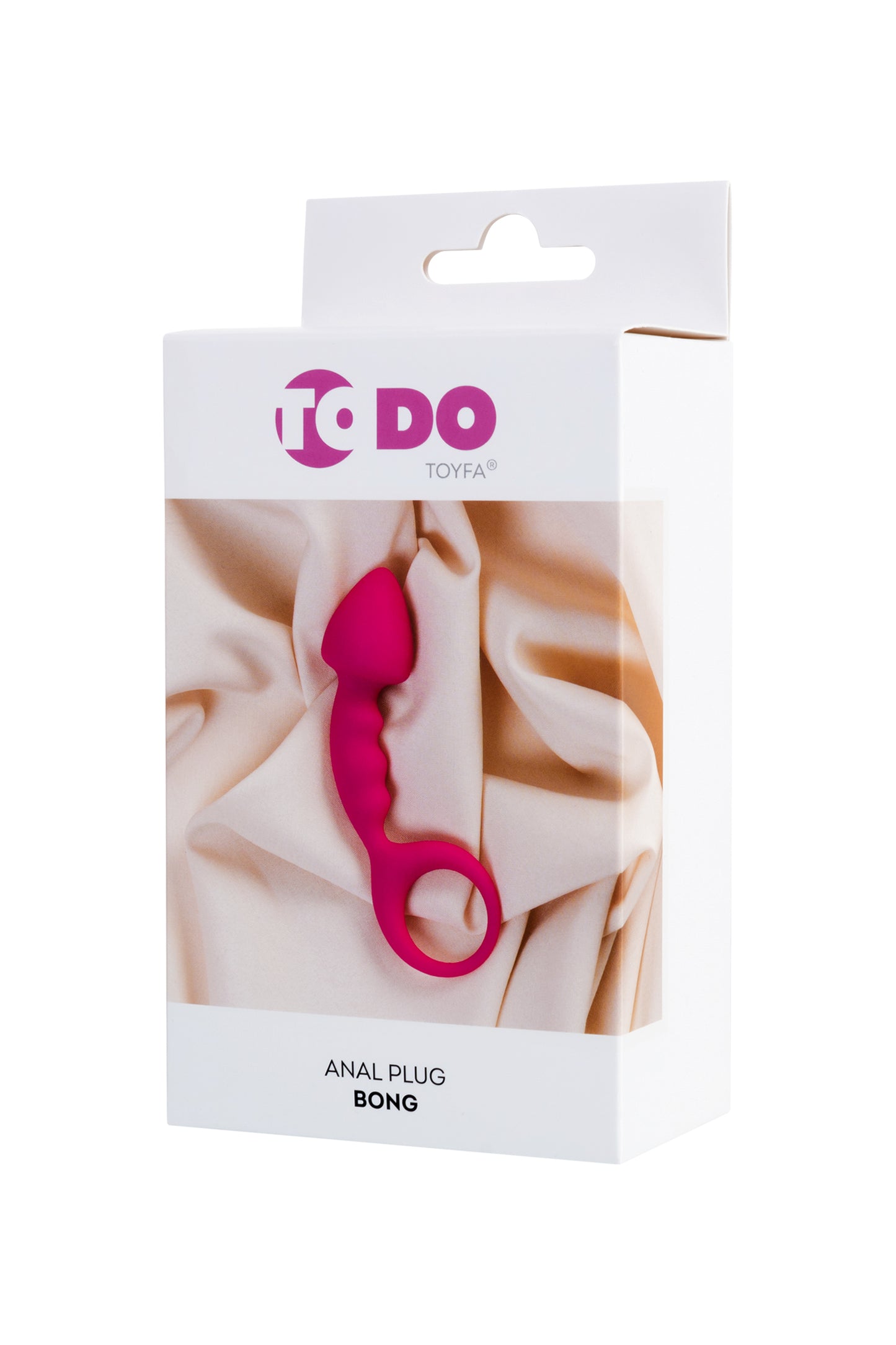 ToDo by Toyfa Bong Anal Plug, silikon, pembe, 12,5 cm, Ø 2,5 cm