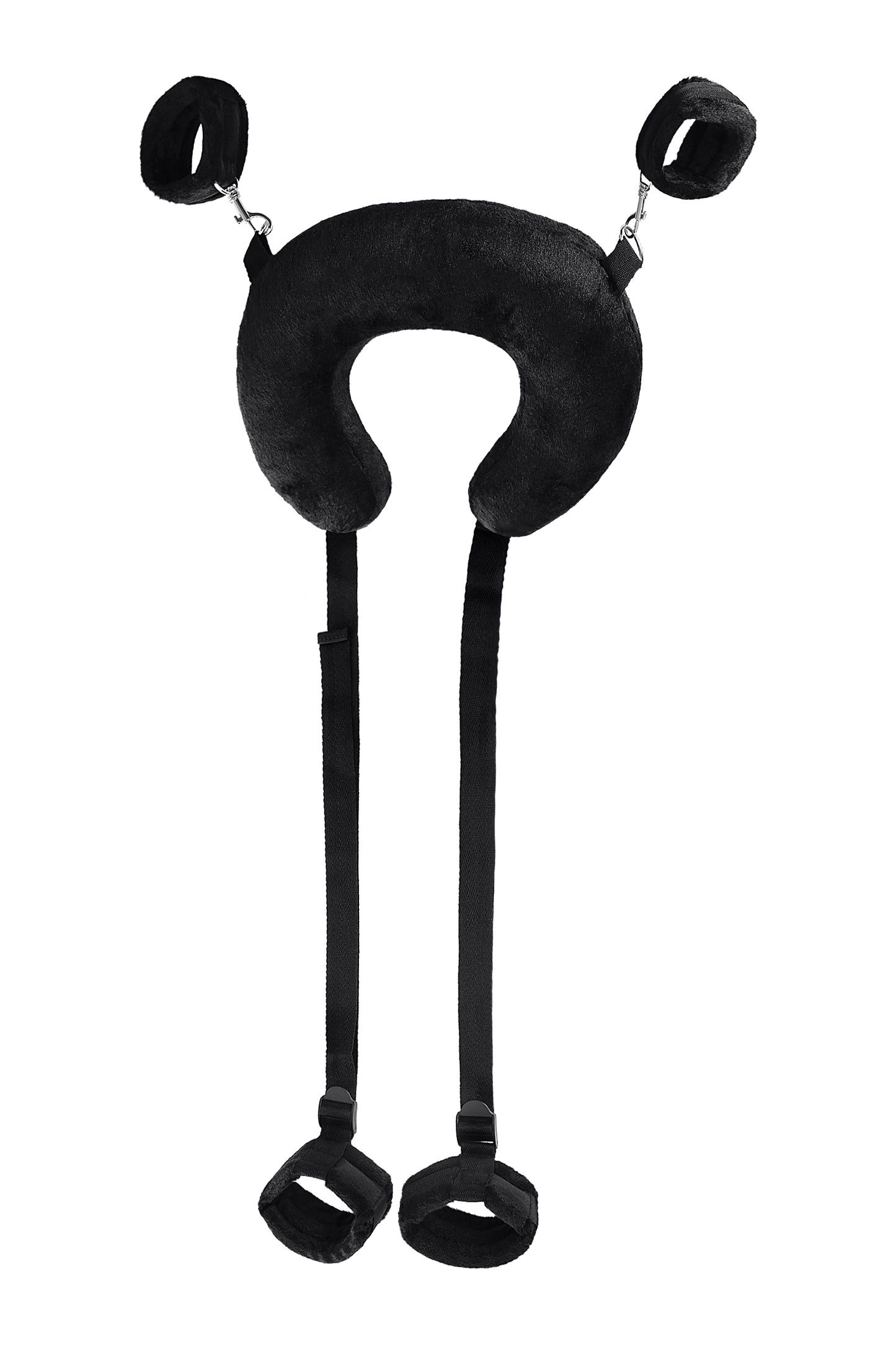 Anonymo BDSM sabitleme kemeri #0701 yastıklı, kadife, siyah, 127 cm