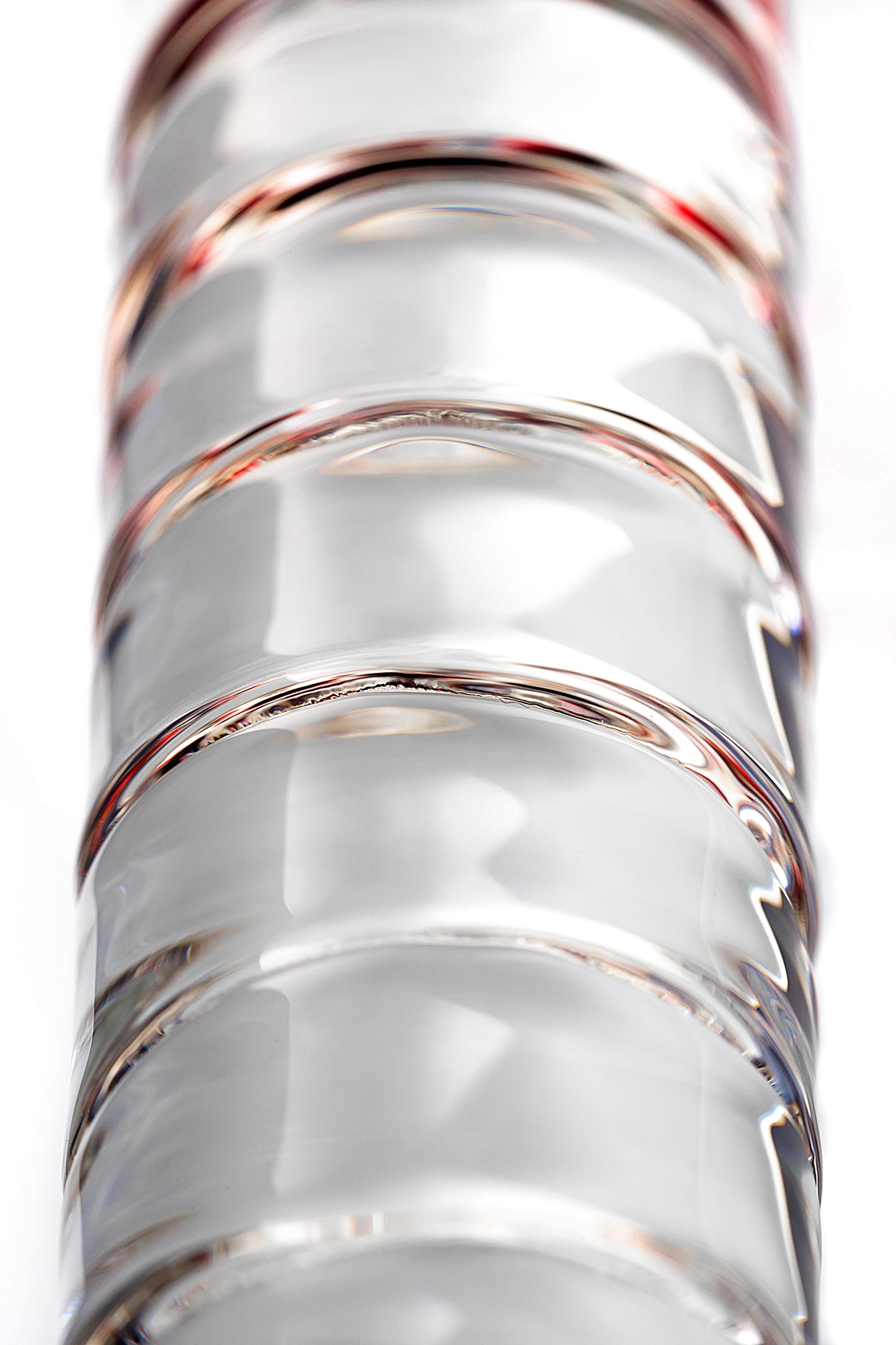 Sexus Glass Çift Taraflı Cam Dildo, Şeffaf, 22 cm