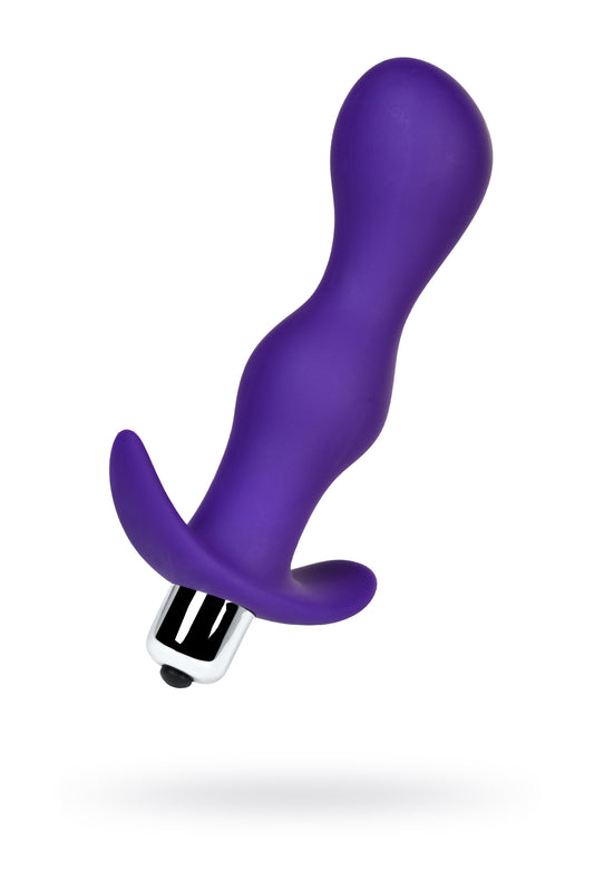 A-Toys by TOYFA Kamet Anal Vibro Plug, Beden L, silikon, mor, 14 cm