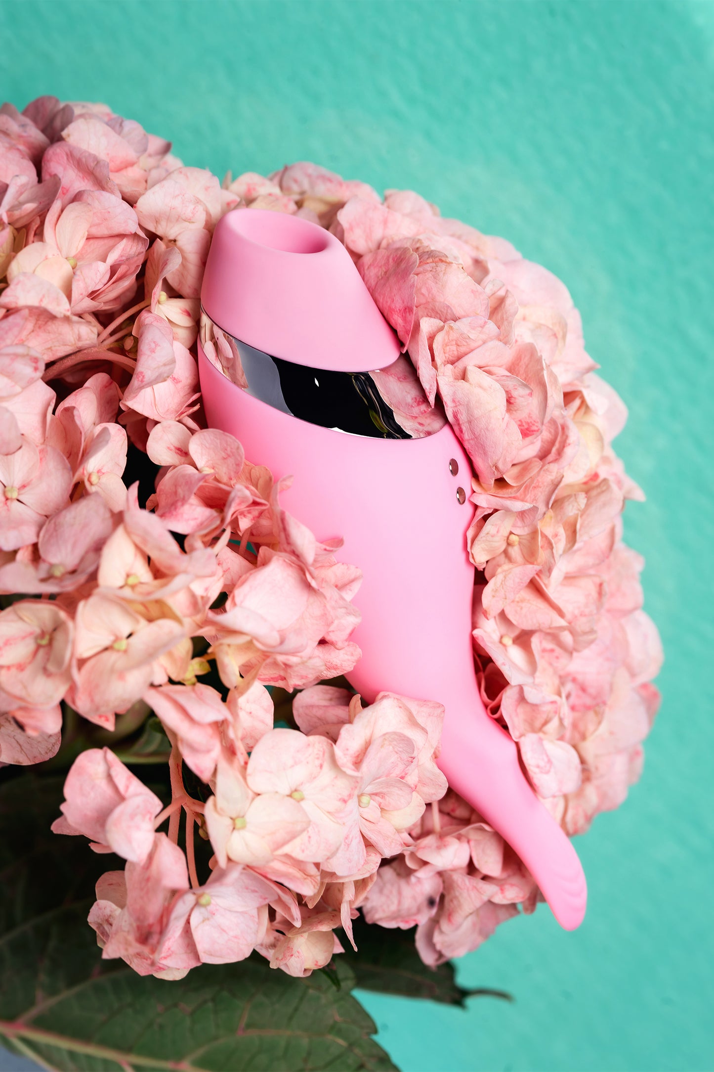 Flovetta by Toyfa DAHLİA Çok Fonksiyonlu Vakum Vibratör, Silikon, Pembe, 14 cm