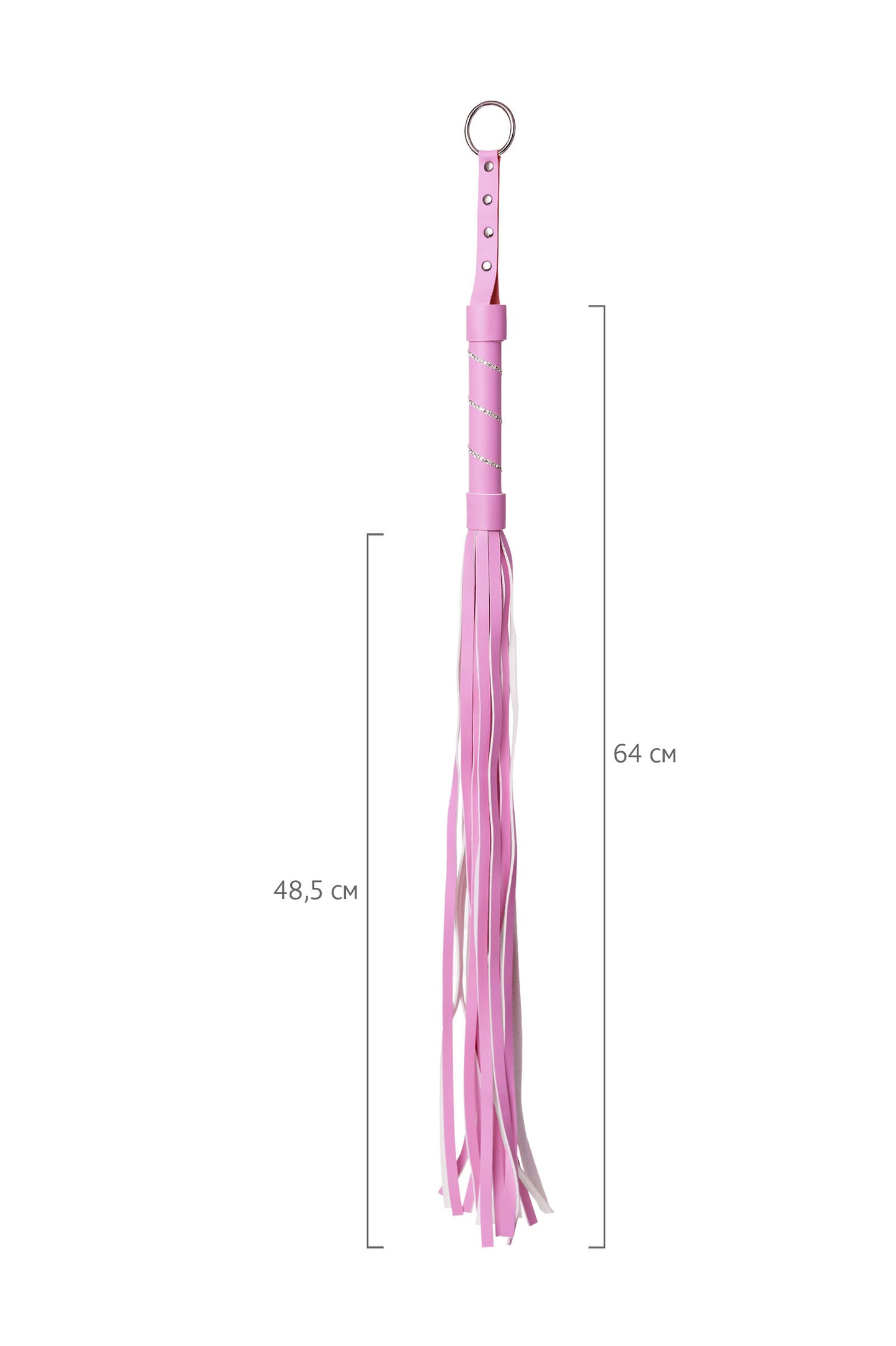 Anonymo Deri Kırbaç #0006, PU deri, pembe, 64 cm