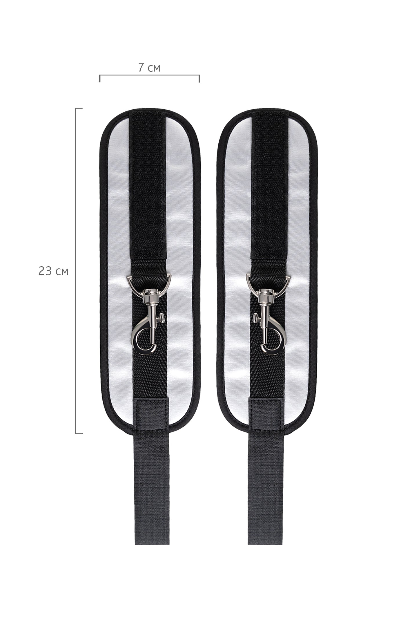 Anonymo BDSM Kapı esaret kelepçe, Polyester, Gümüş, 23 cm