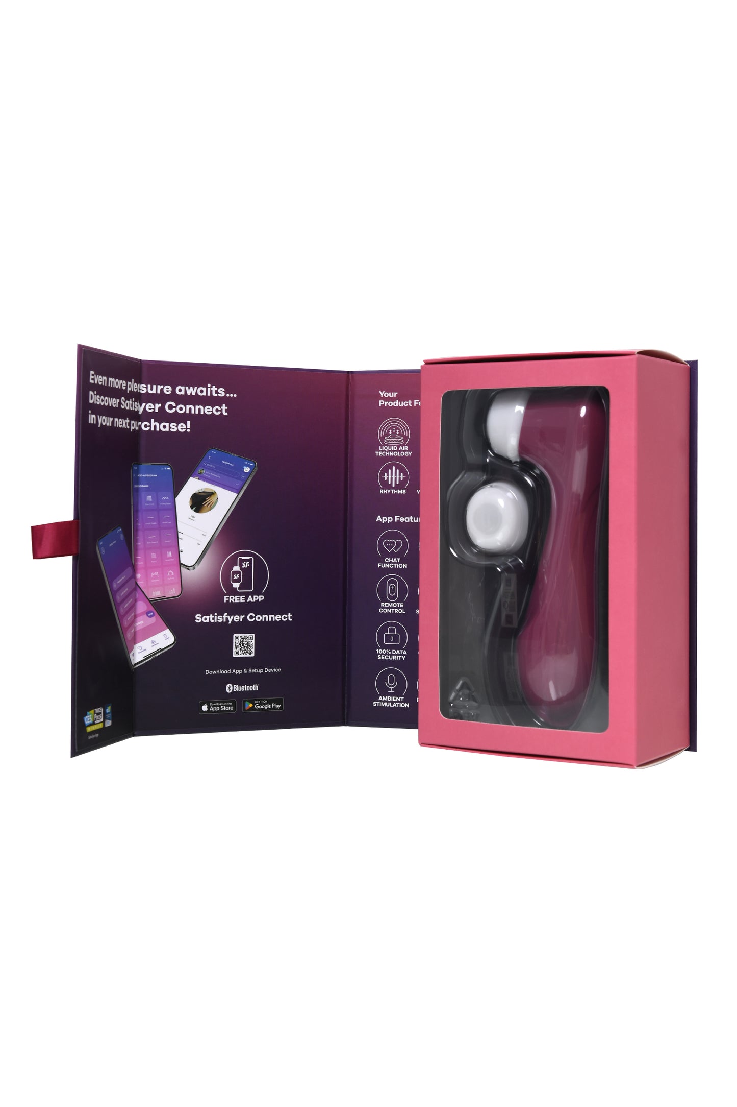 Satisfyer Pro 2 Generation 3 Wine Red Vakum Klitoris Uyarıcı Vibratör, kırmızı