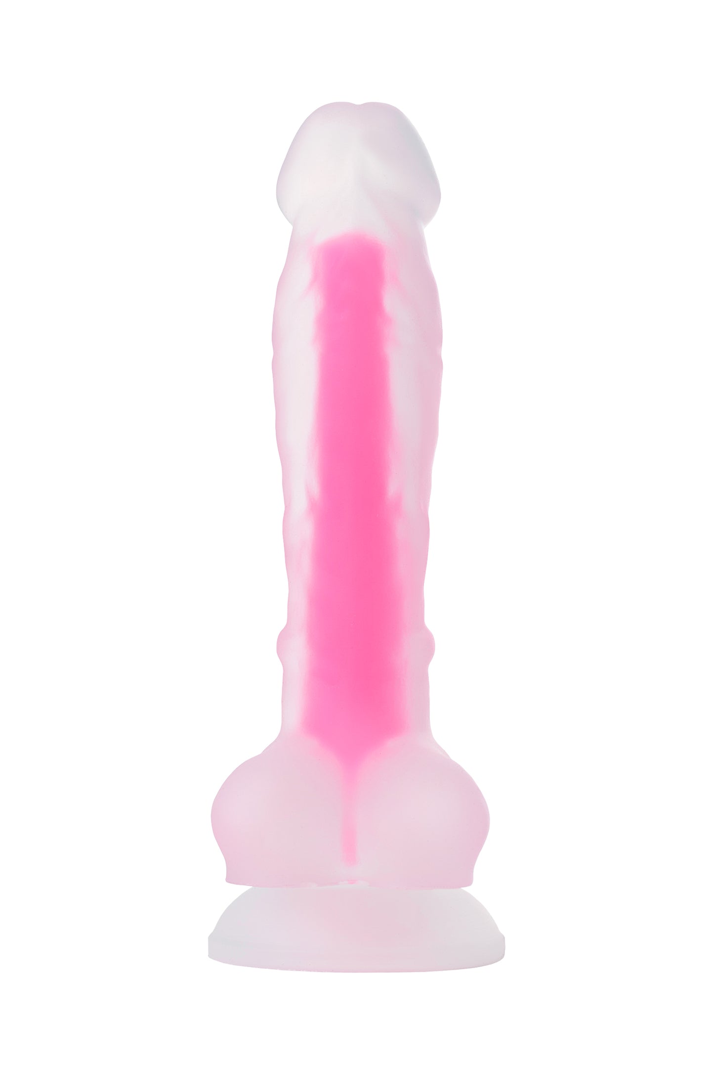 Beyond by Toyfa Yapay penis, karanlıkta parlayan, James Glow, Silikon, transparan, 18 cm