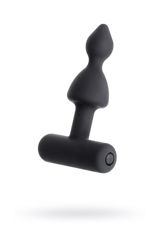 Erotist Anal Plug, siyah, silikon, 8,5 cm