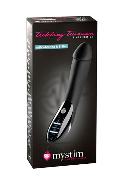 Mystim Tickling Truman Elektro Stimülasyonlu Vibratör, Silikon, Siyah, 27cm