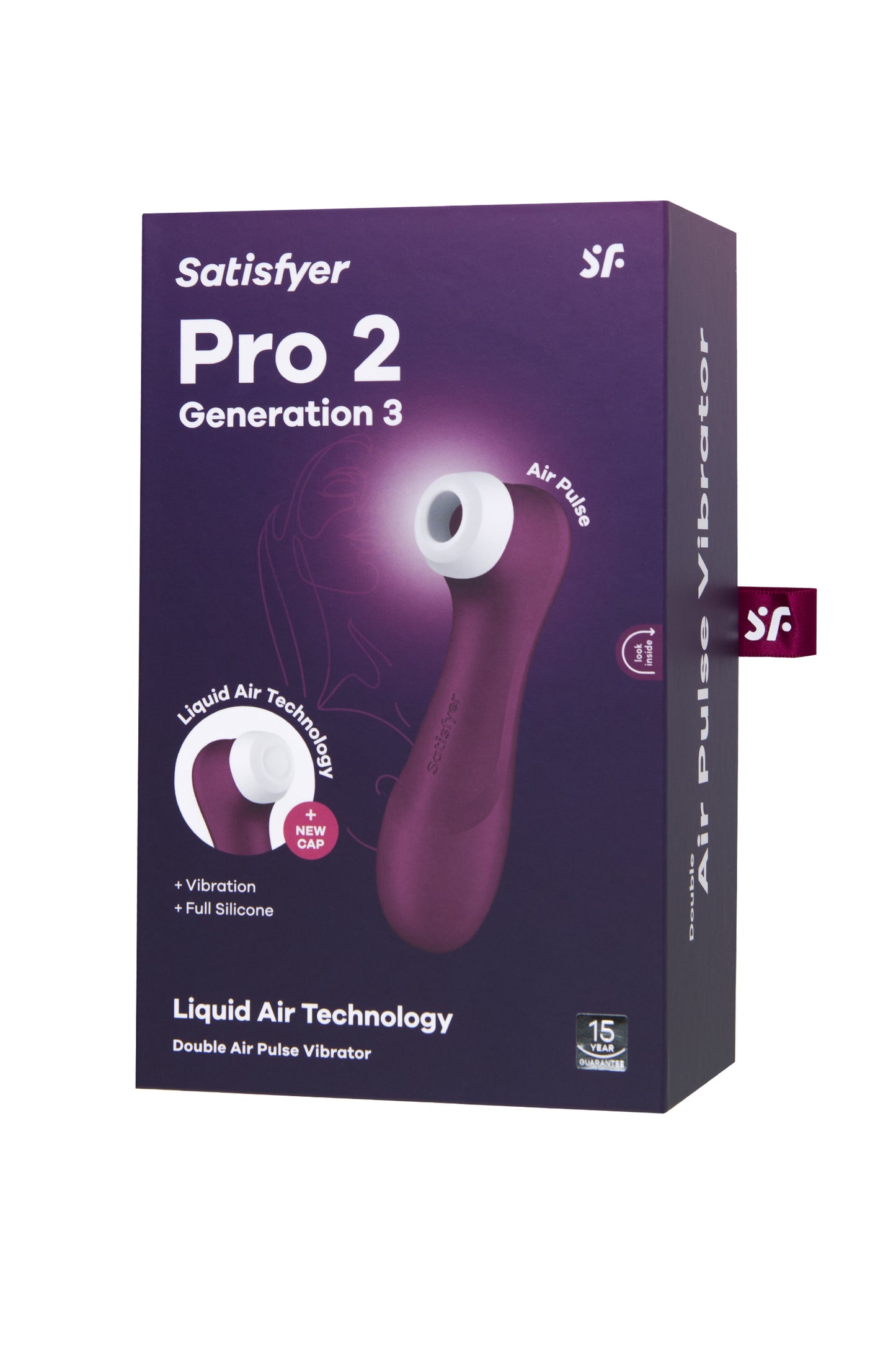 Satisfyer Pro 2 Generation 3 Wine Red Vakum Klitoris Uyarıcı Vibratör, kırmızı