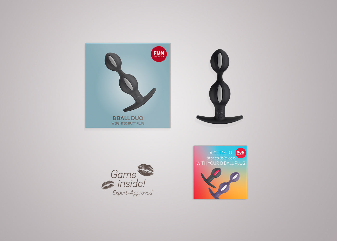 Fun Factory B BALLS Anal Plug, silikon, siyah, 13 cm