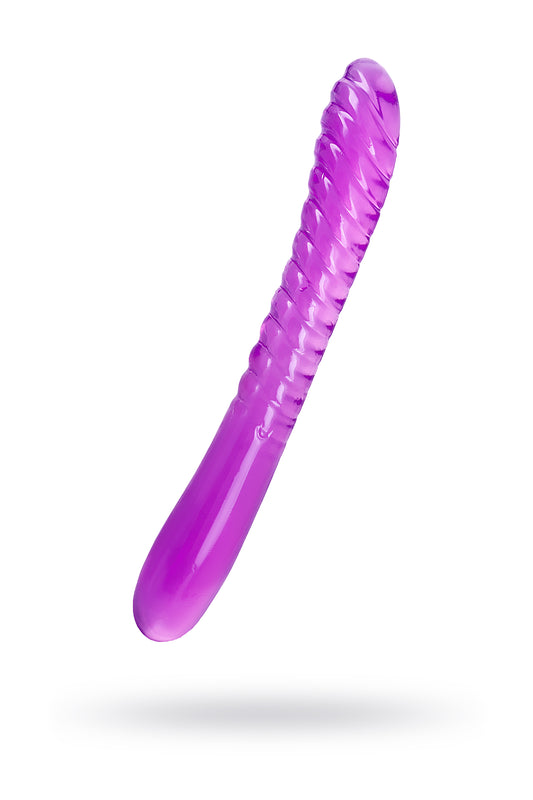 A-Toys by TOYFA Çift Taraflı Jel Dildo Frica, TPE, mor, 23 cm