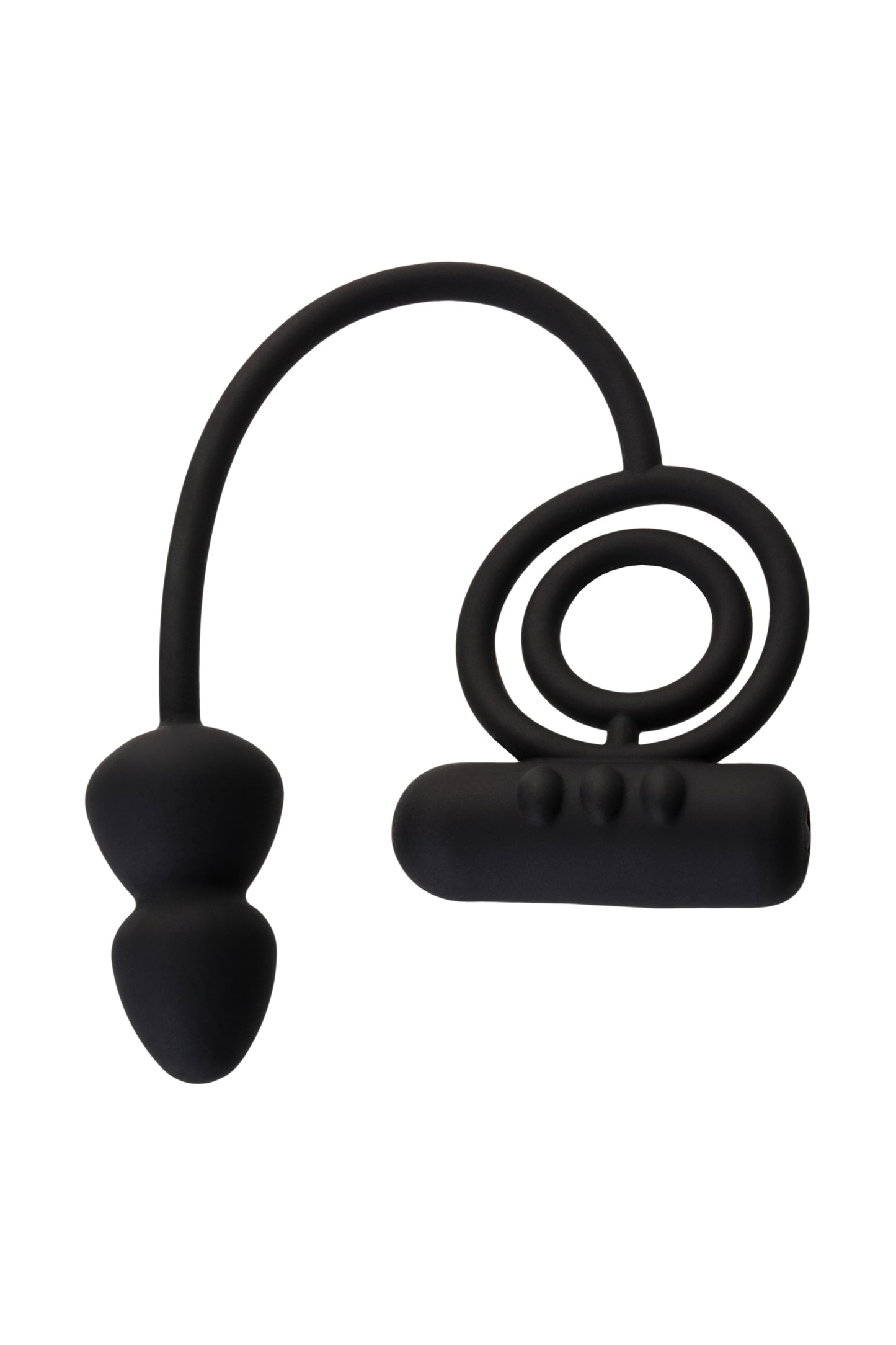 Erotist Ekstra Stimülasyonlu Anal Plug, silikon, siyah