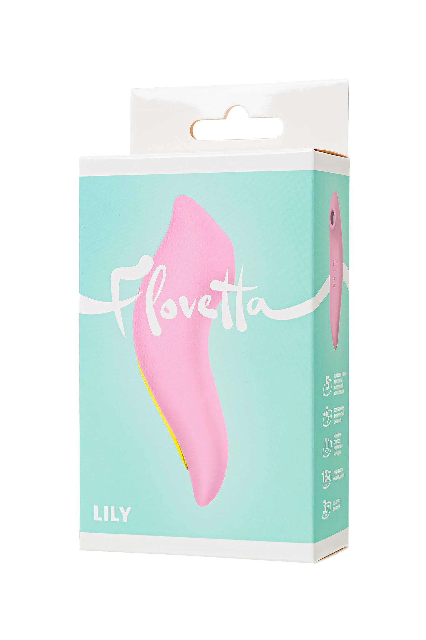 Flovetta by Toyfa Vakum uyarıcısı Lily, silikon, pembe, 13 cm