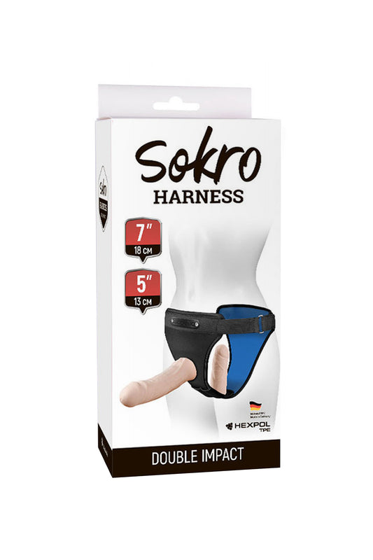 Sitabella Strapon Set Belden Bağlamalı Çift Taraflı, M-XXL