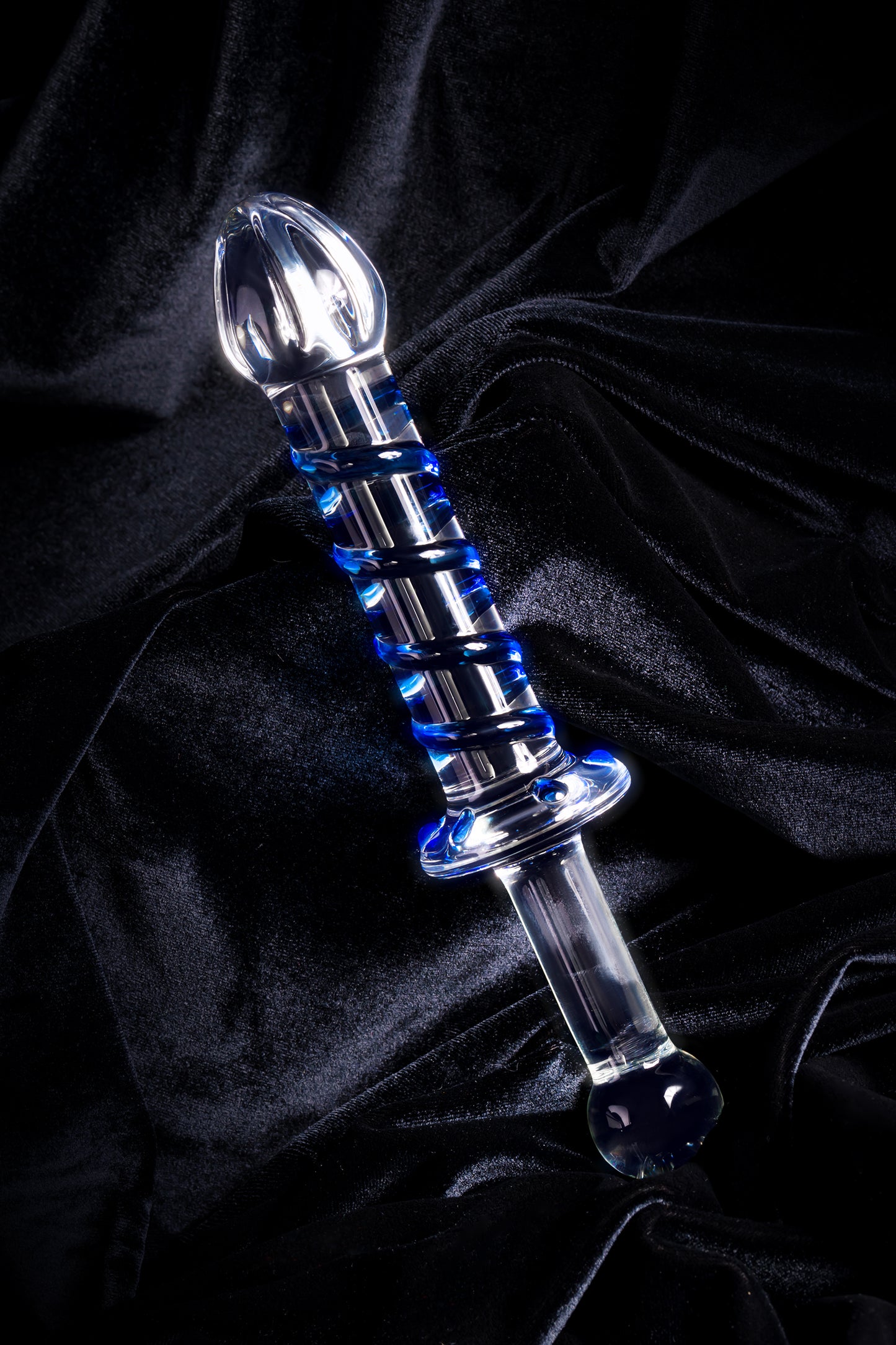 Çift taraflı yapay penis Sexus Glass, cam, transparan, 22,5 cm