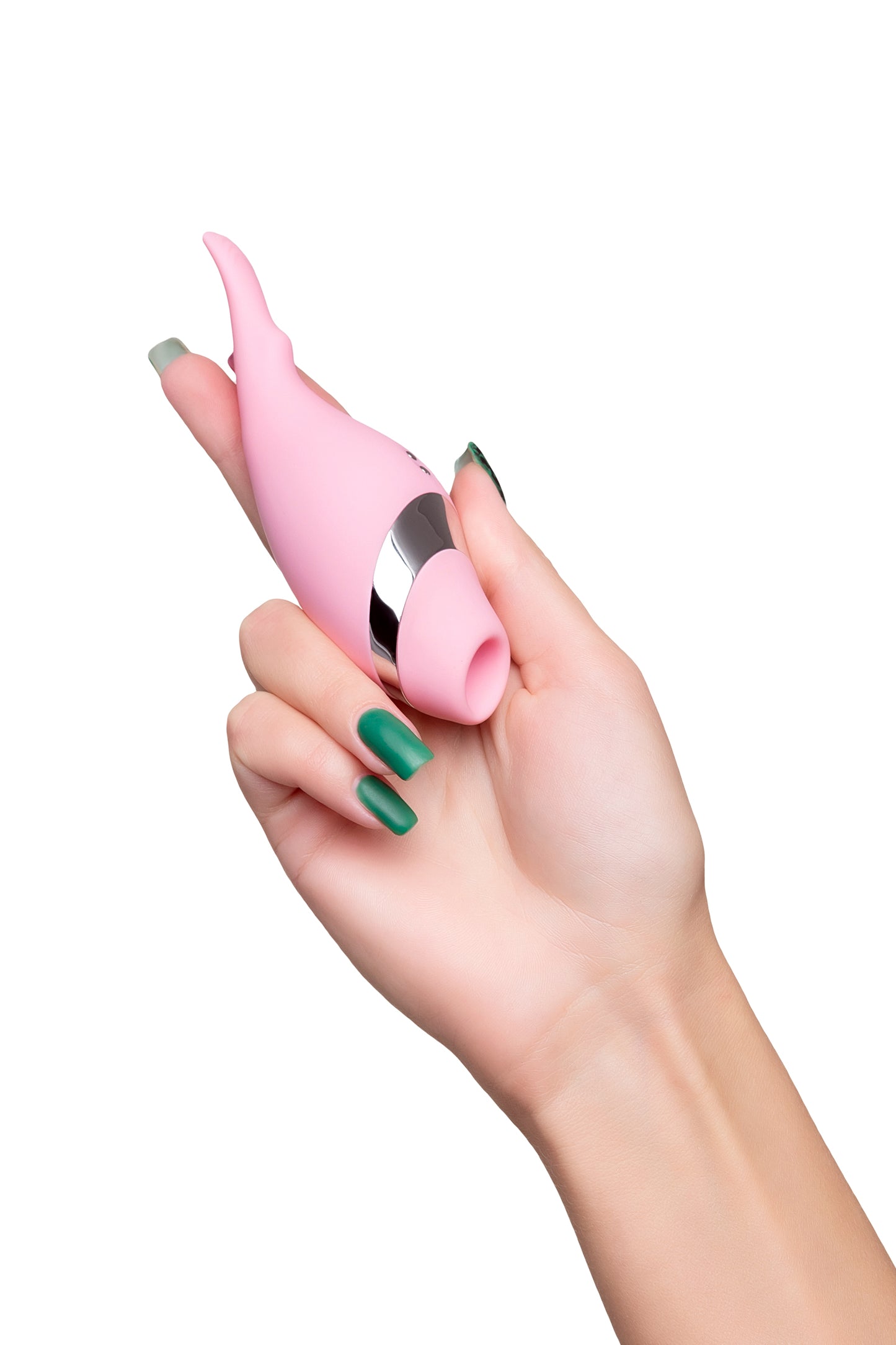 Flovetta by Toyfa DAHLİA Çok Fonksiyonlu Vakum Vibratör, Silikon, Pembe, 14 cm