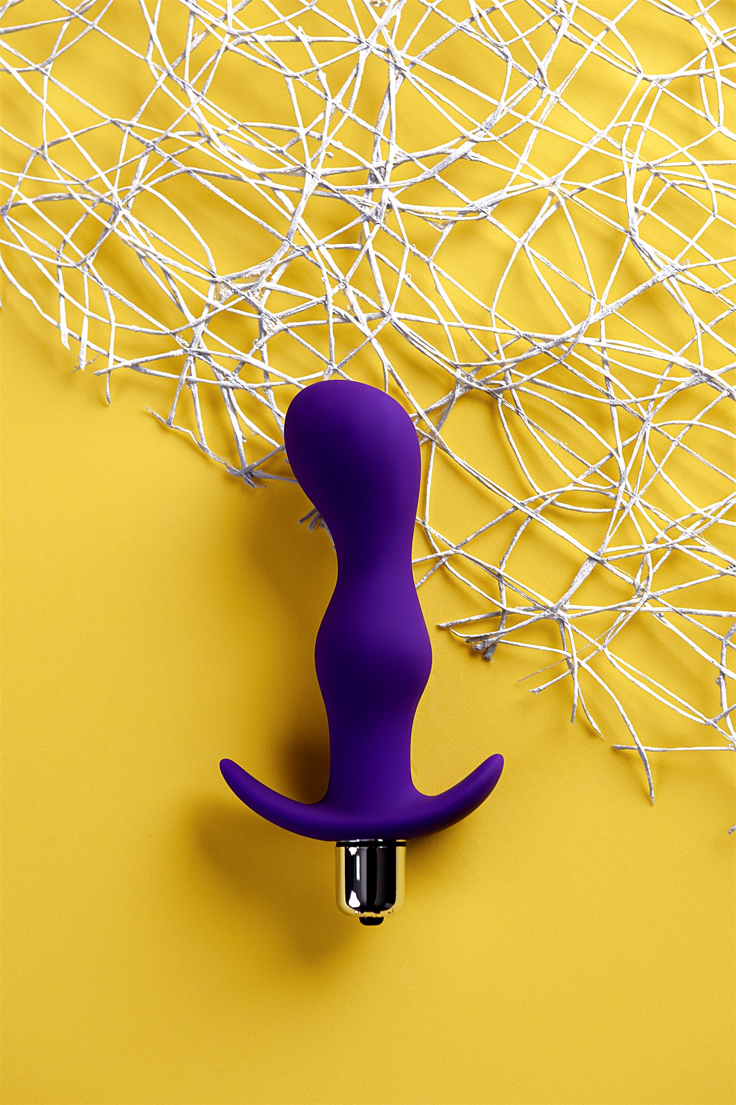 A-Toys by TOYFA Kamet Anal Vibro Plug, Beden L, silikon, mor, 14 cm