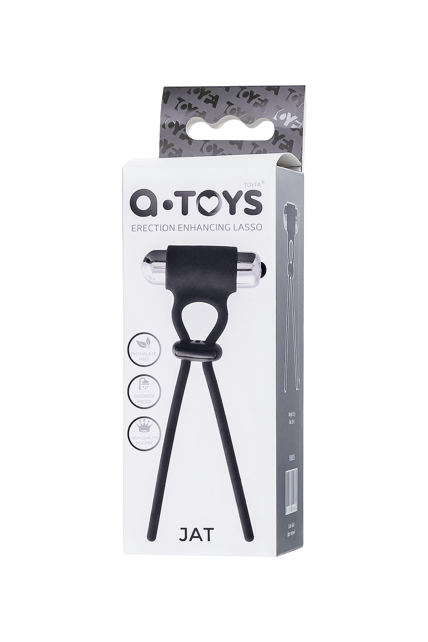 A-Toys by TOYFA Kement Jat , silikon, siyah, 14 cm