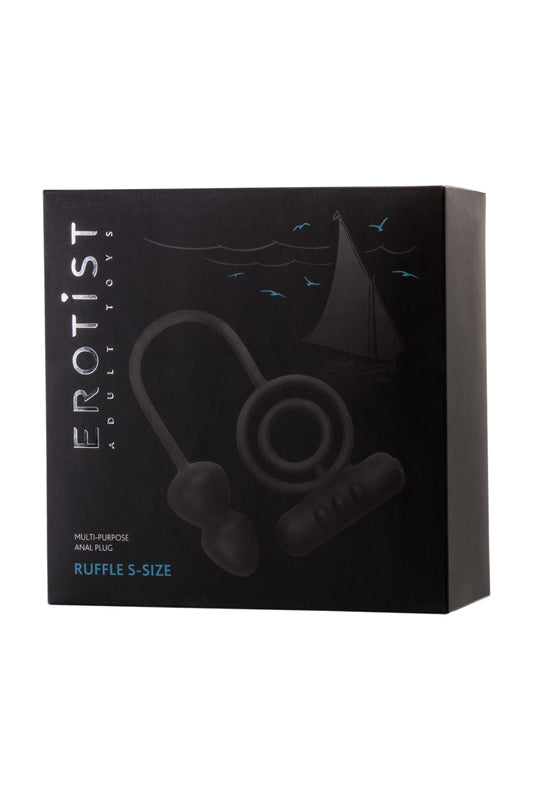 Erotist Ekstra Stimülasyonlu Anal Plug, silikon, siyah