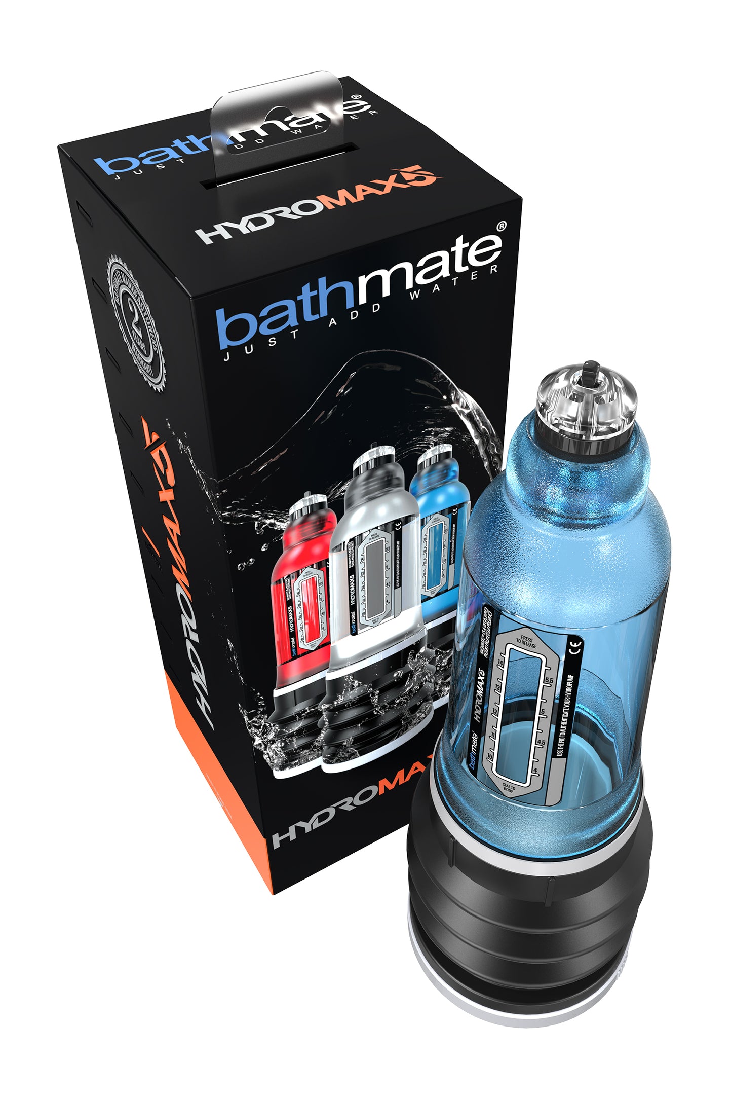 Bathmate HYDROMAX5 penis pompası, ABS plastik, Mavi, 26 cm (Hydromax X20 analog)
