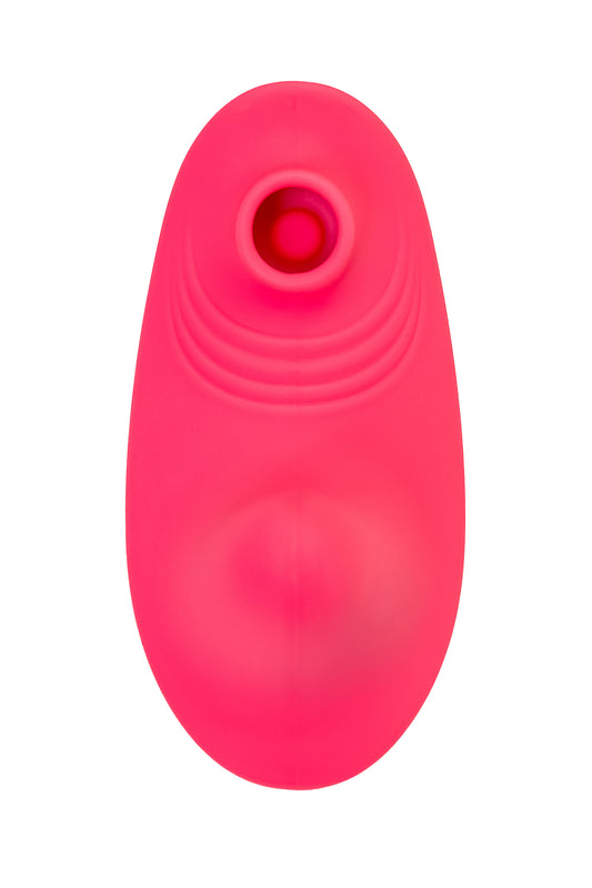 JOS Klitorisin vakum dalgası uyarımı ile titreşimli külot parçası Xiari, silikon, pembe, 9 cm