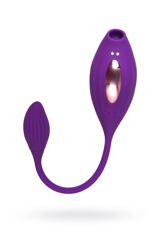 JOS Ginny Vakum Klitoral Vibrator, Silikon, Mor, 31 cm