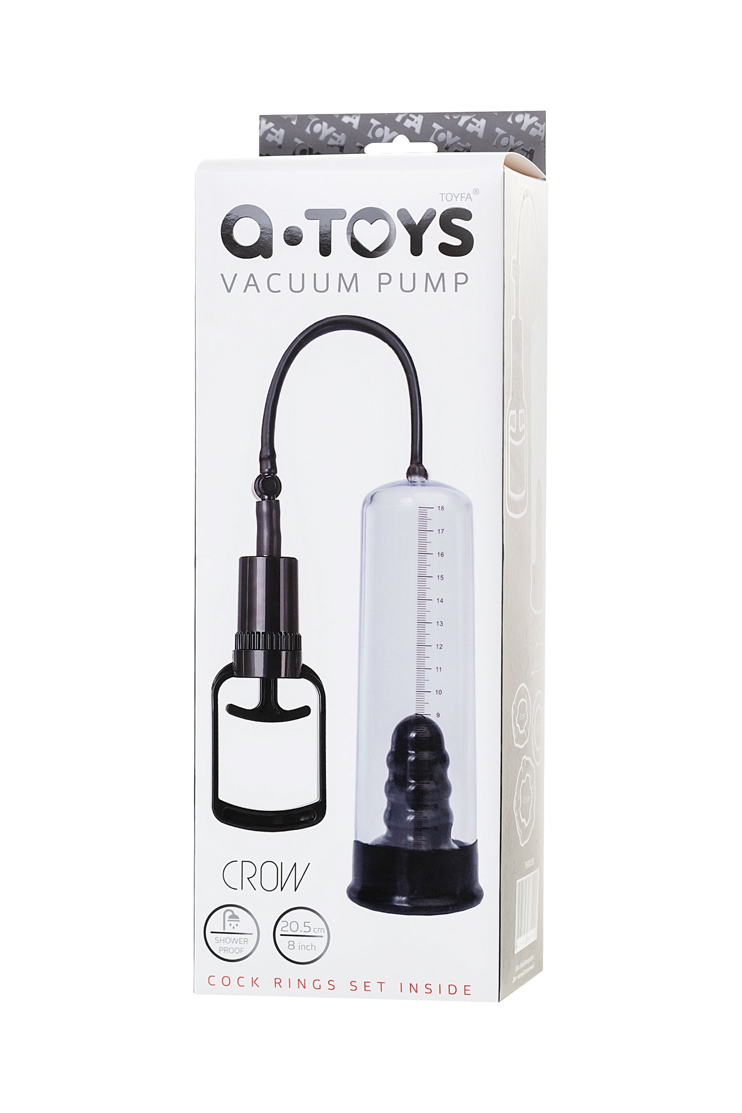 A-Toys by TOYFA Penis Pompası, PVC, Şeffaf, 20,5 cm