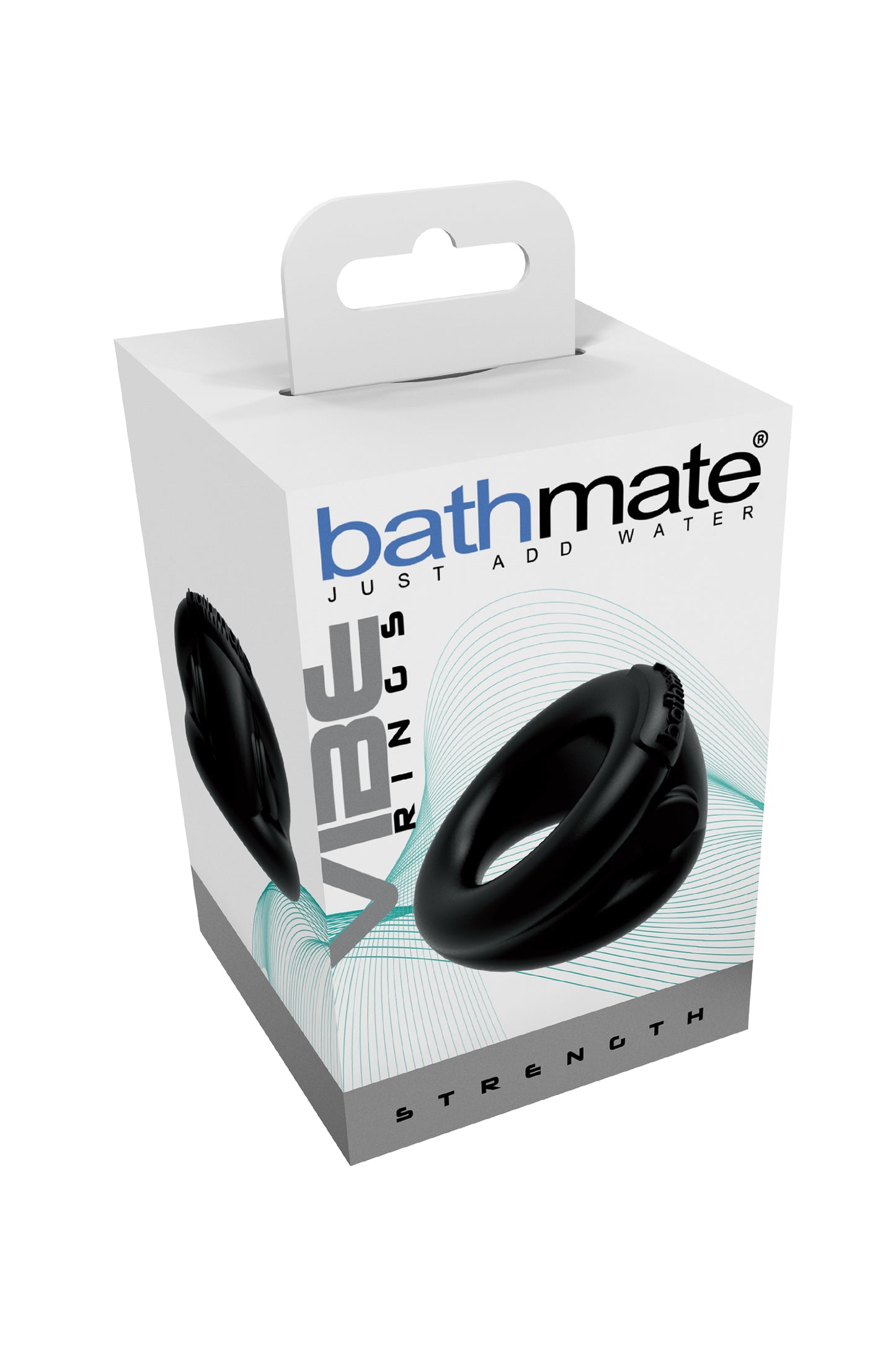 Bathmate Penis üzerindeki titreşim halkası Strength, elastomex, siyah, Ø5 cm