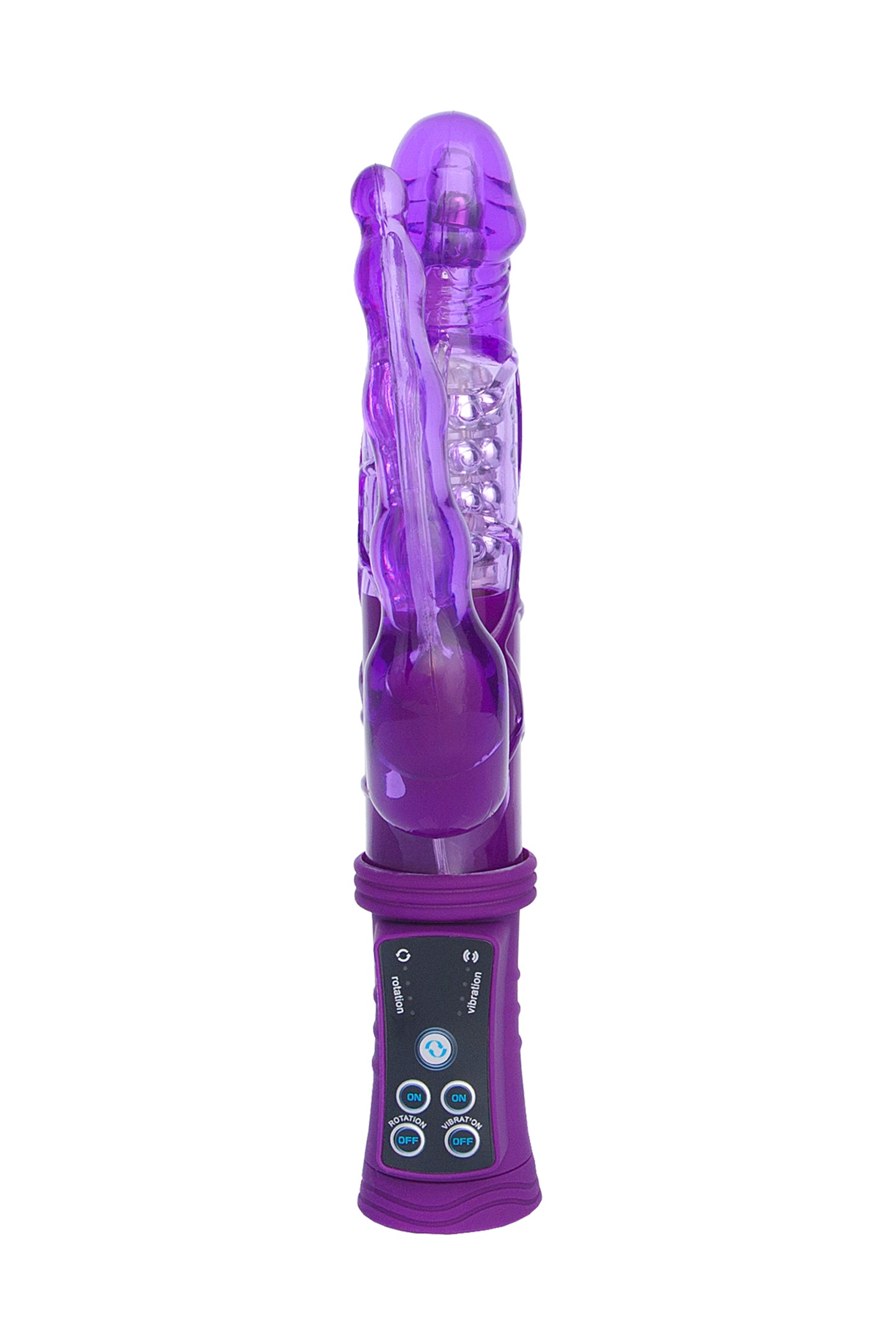 A-Toys by TOYFA Anal-Vajinal Vantuzlu Vibratör, mor, 22 cm