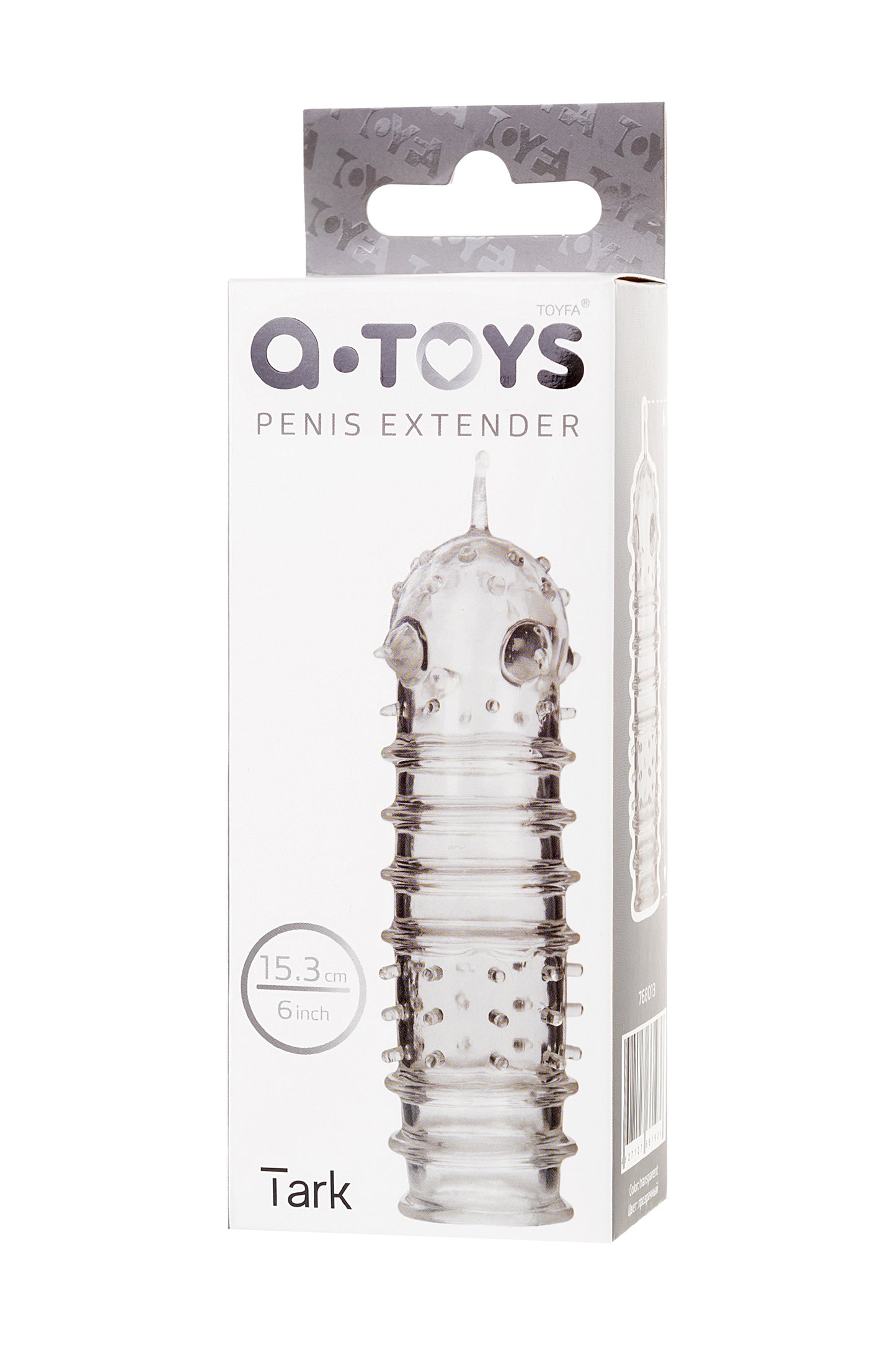 A-Toys by TOYFA Tark Penis Klıfı, TPR, Şeffaf, 15,3 cm