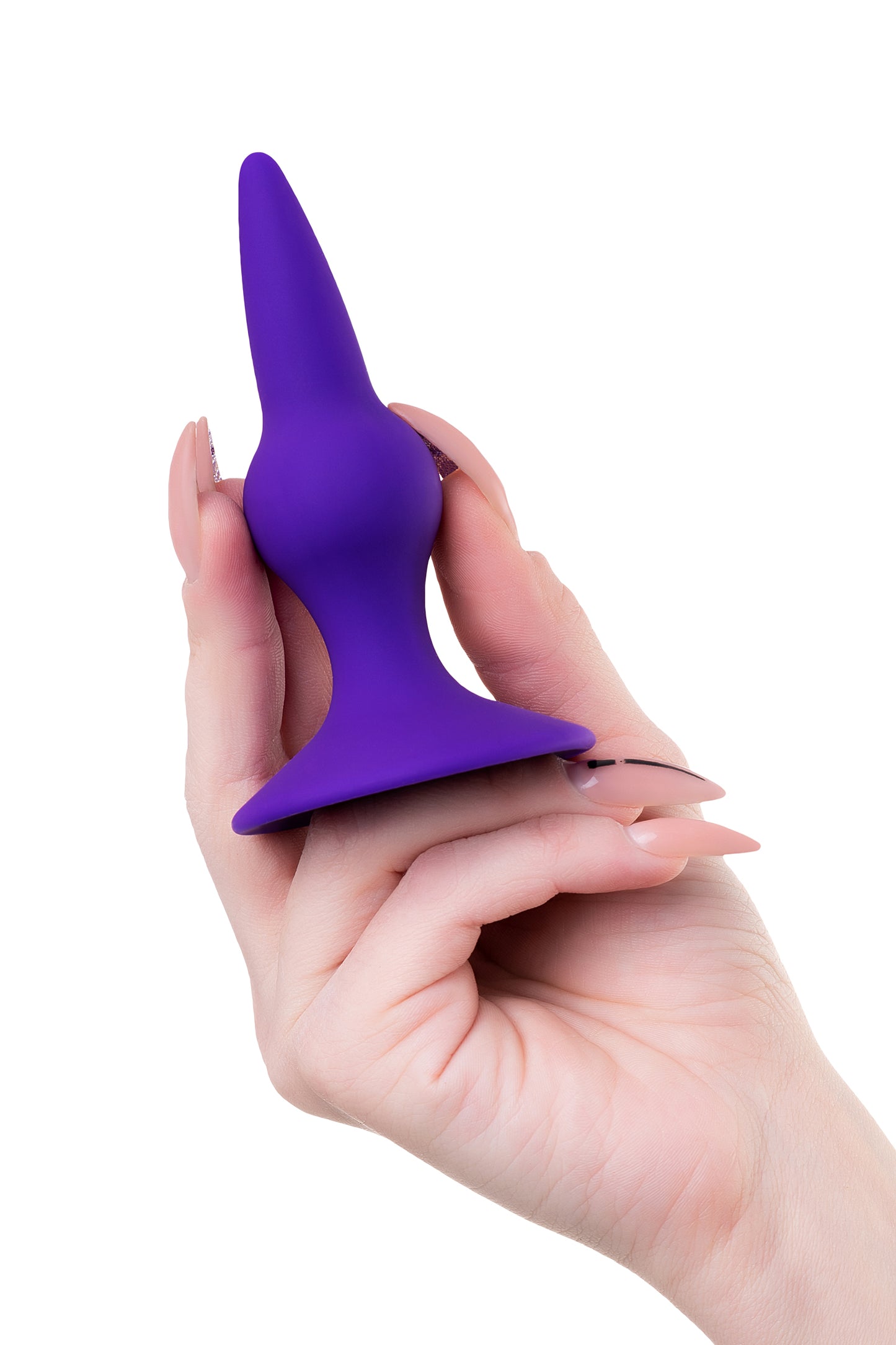ToDo by Toyfa Klapsy Anal Plug, Silikon, Mor, 10,5 cm, Ø 3 cm